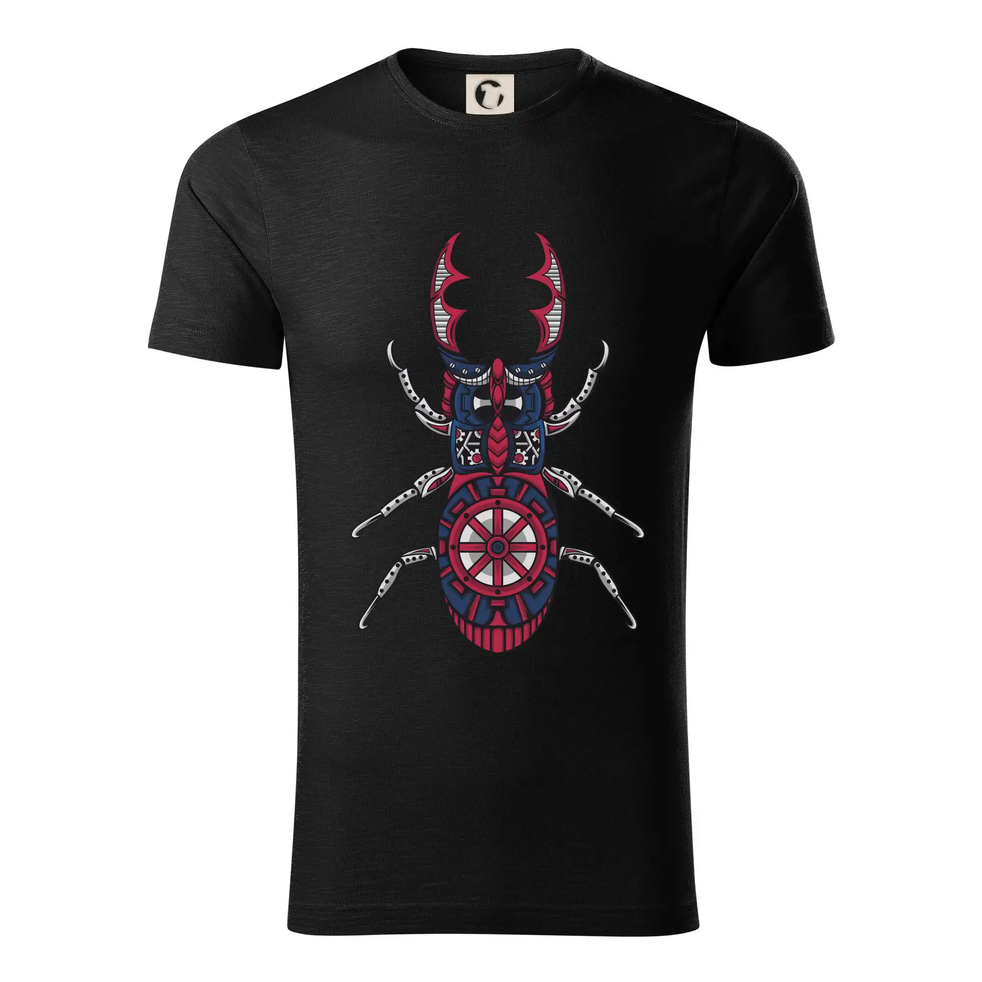 Tričká s potlačou steampunk - Steampunk roháč farebný - Tričko z organickej bavlny