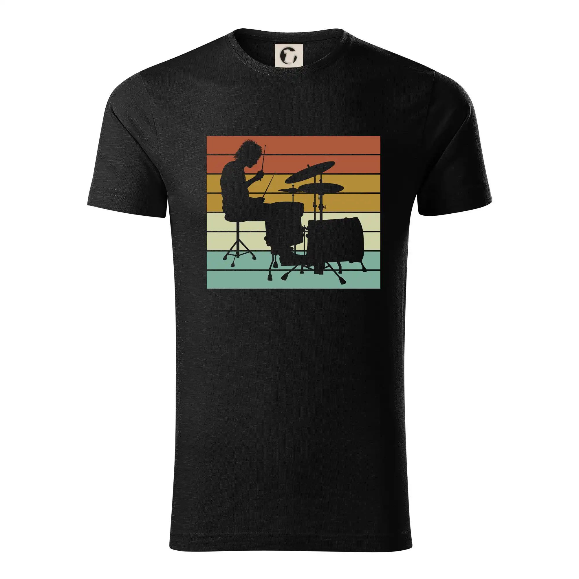 Vintage bubeník - Tričko z organickej bavlny