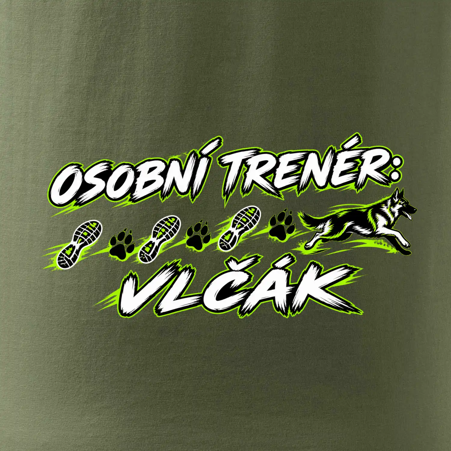 Osobní trenér vlčák - běžecký motiv