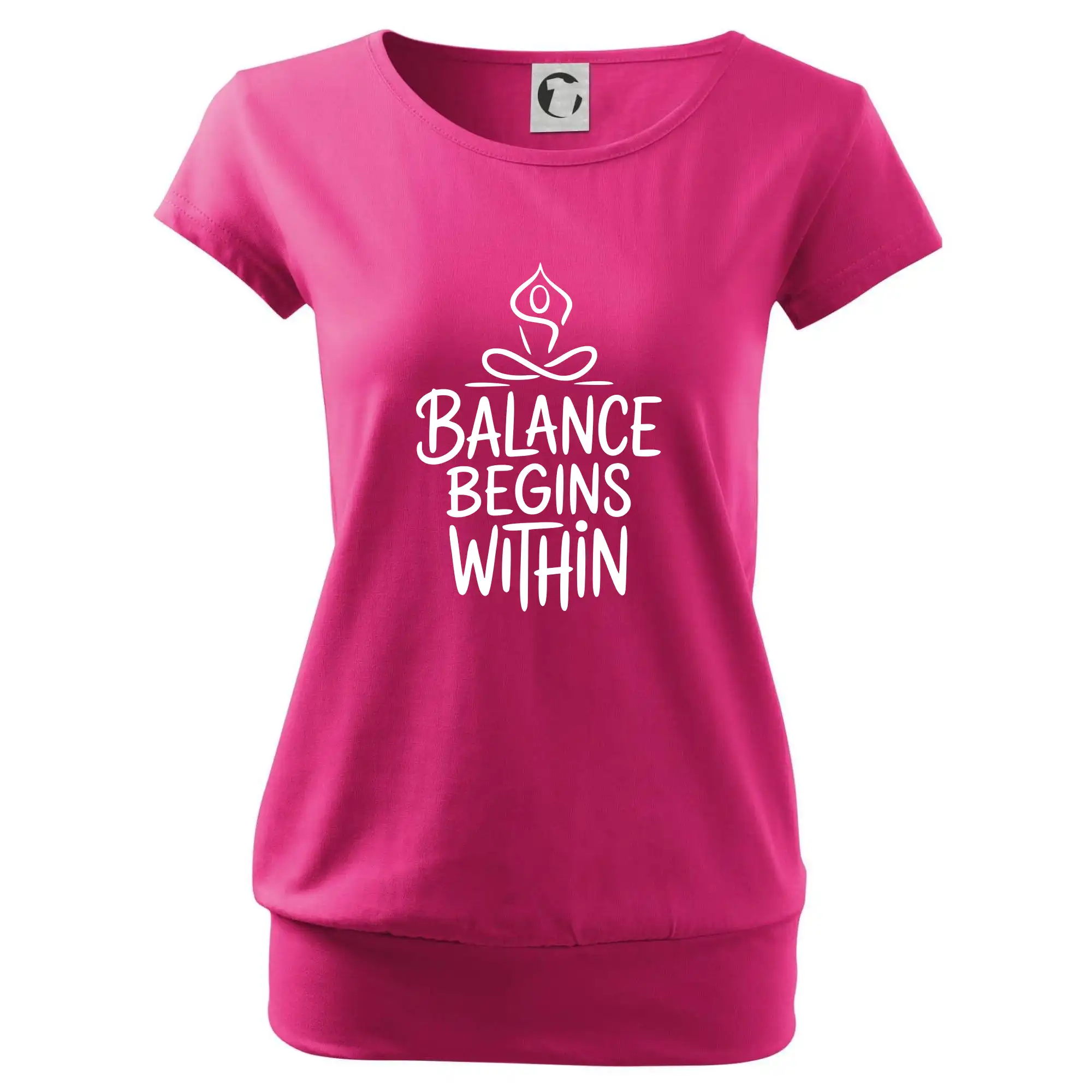 Balance begins within nápis