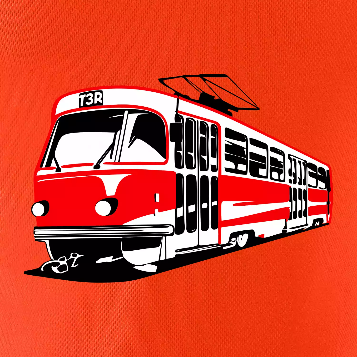 Tramvaj T3R barevná