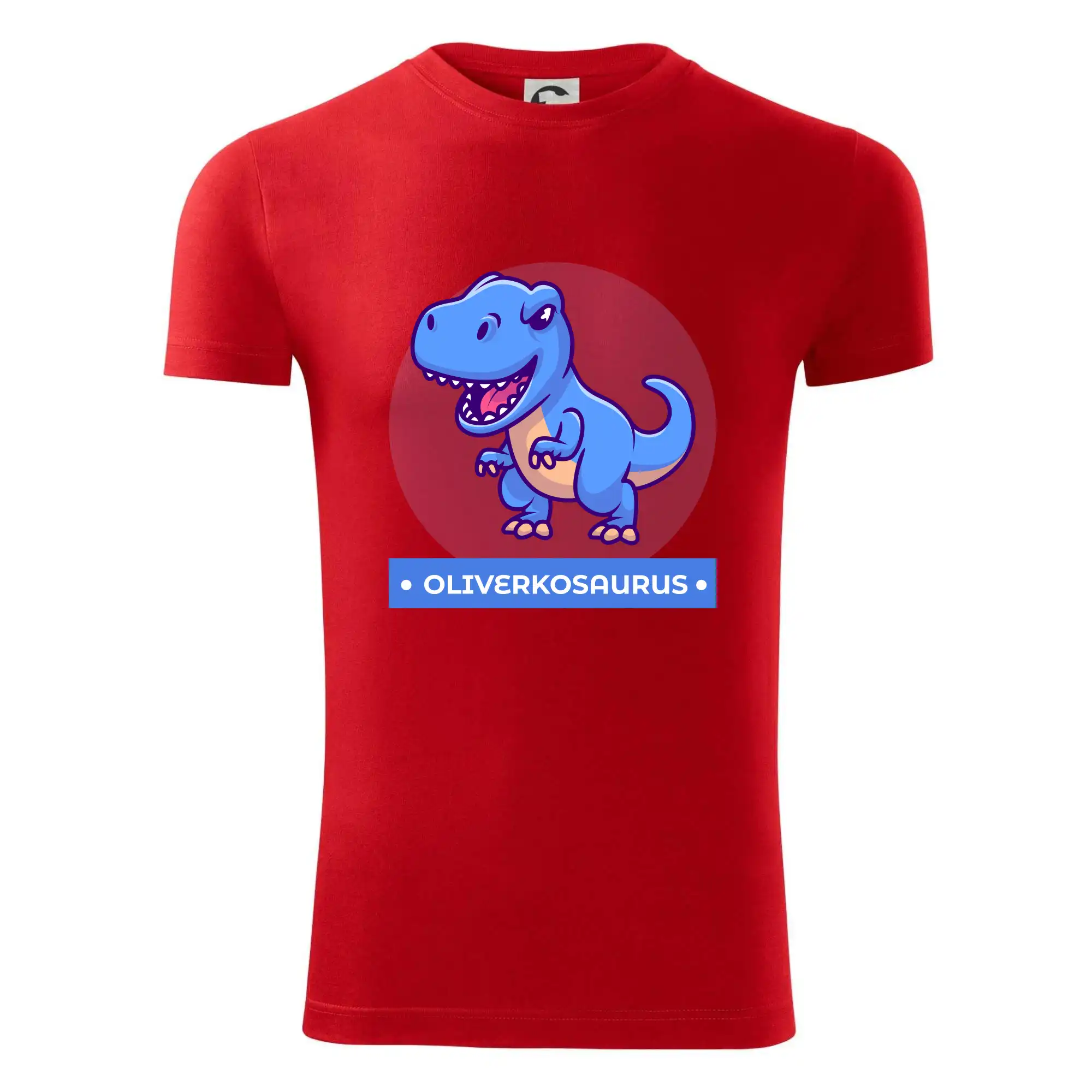 Detské tričká, mikiny a body s originálnymi potlačami | Veselé motívy pre chlapcov aj dievčatá - Dinosaurie mená - modrý dinosaurus - Viper FIT - Pánske zúžené tričko
