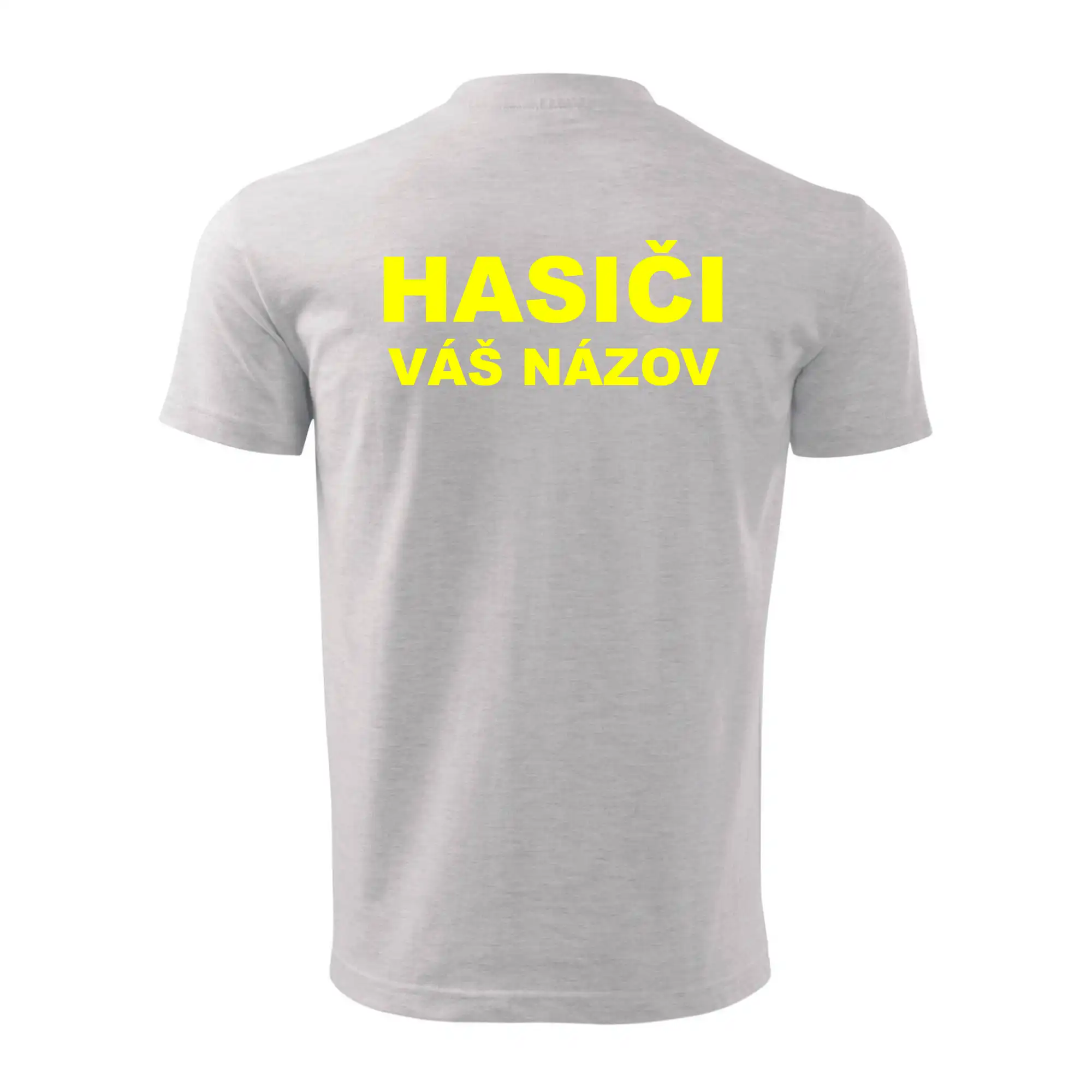 Hasiči - žltý nápis - váš názov zboru