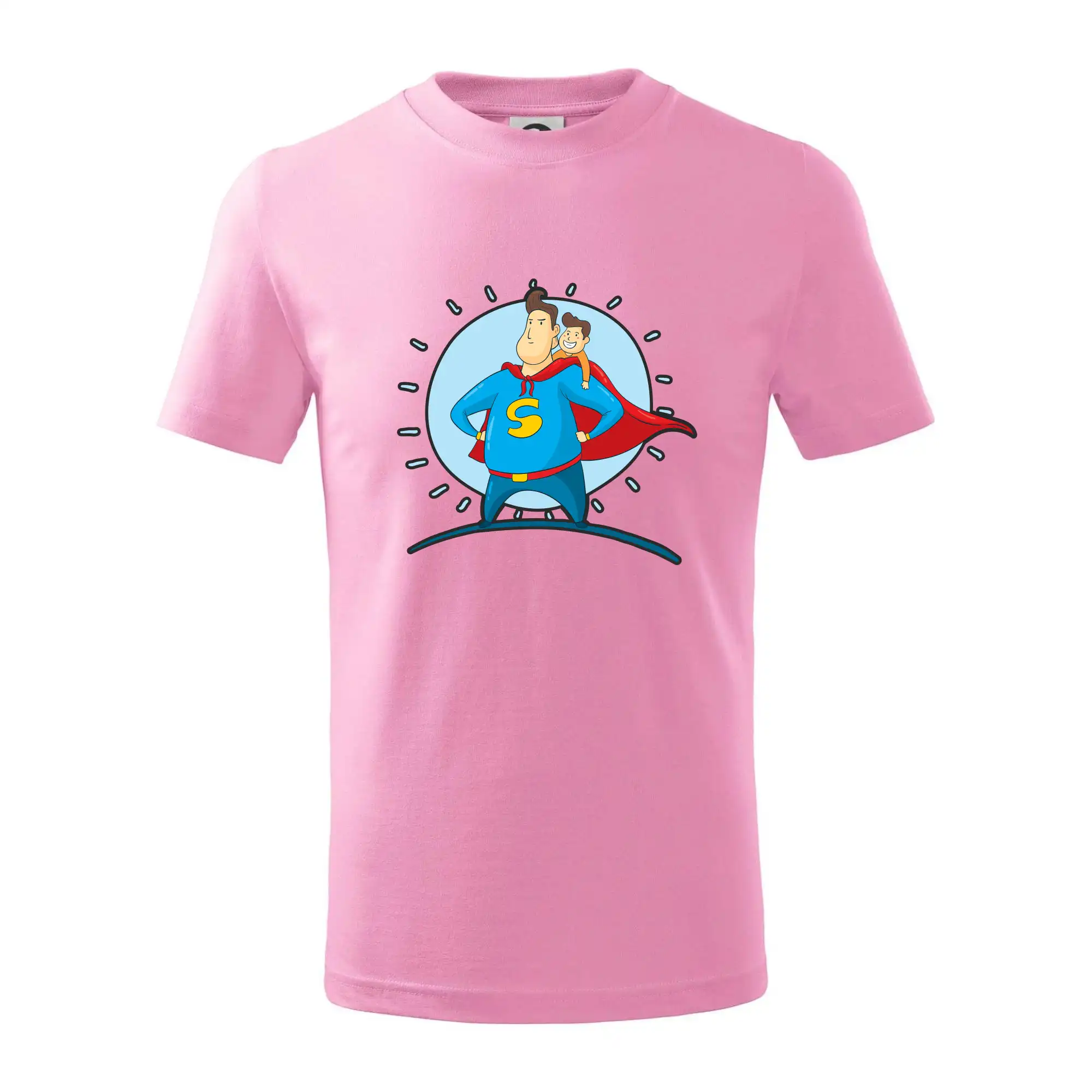 Najlepší darček pre otecka ku dňu otcov - Ocko superman - chlapec - Tričko detské bavlnené
