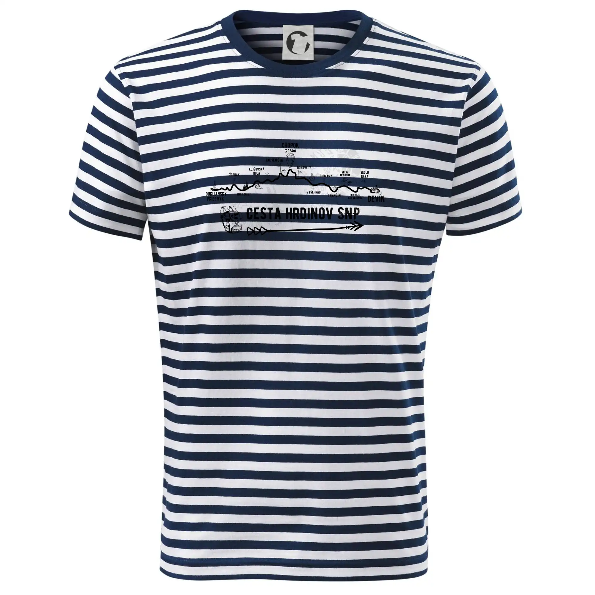 Cestovateľská tričká - Profil kopcov - Profil Cesta hrdinov SNP - Tričko na vodu