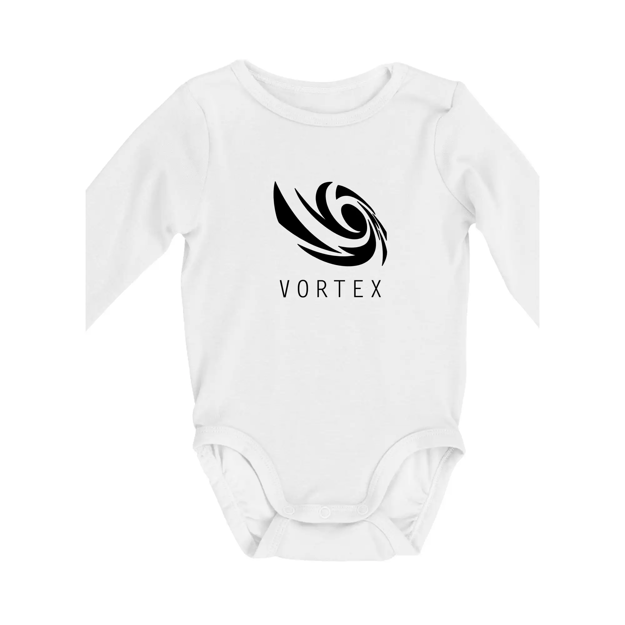 Tričká, mikiny a šiltovky pre Youtubery - Vortex logo jednofarebné - Body dojčenské s dlhým rukávom