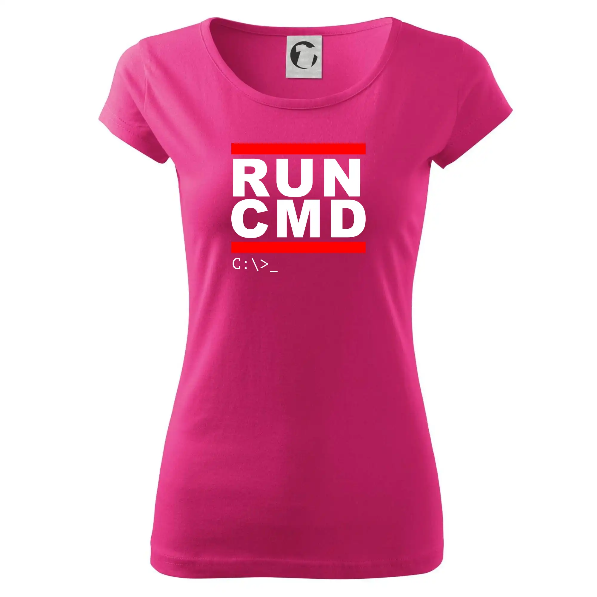 Tričká pre ajťákov - Run CMD - Dámske tričko Pure