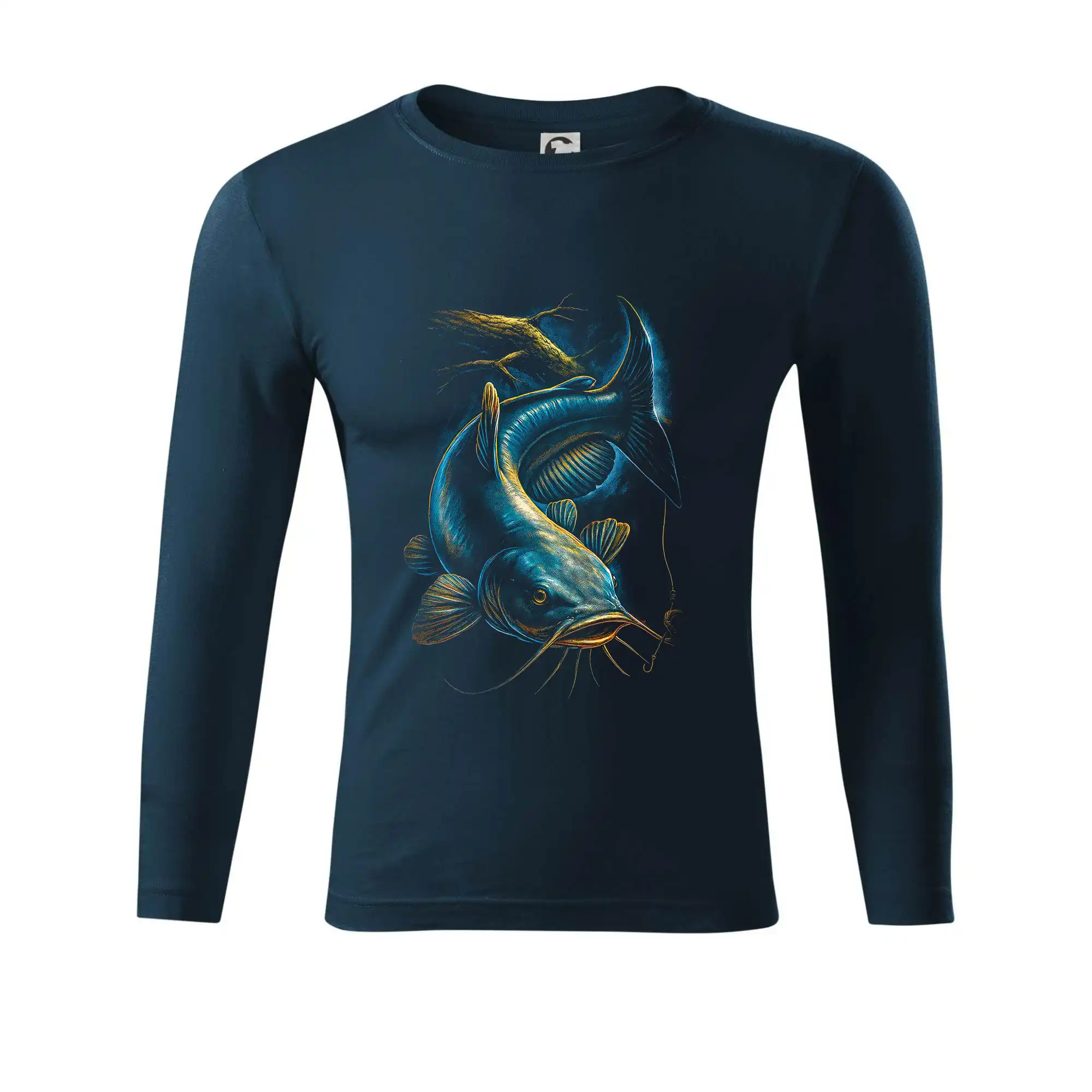 Obrázek sumec a kus stromu