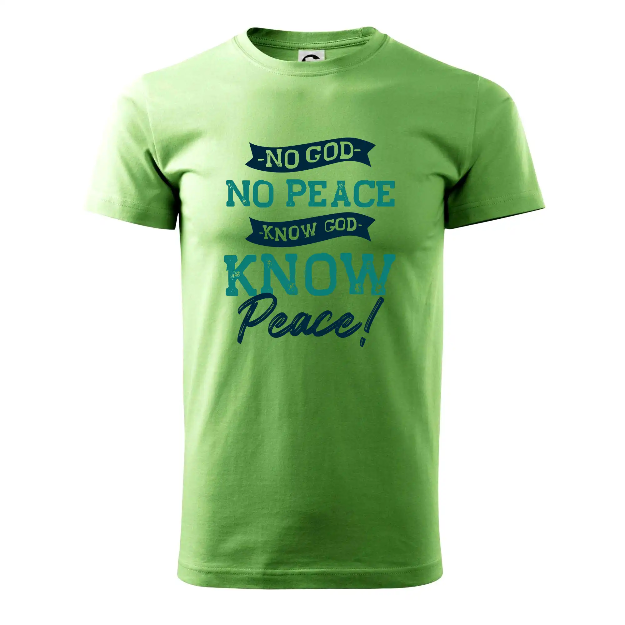 No God no peace, know God know peace - Klasické pánske tričko vyššej gramáže