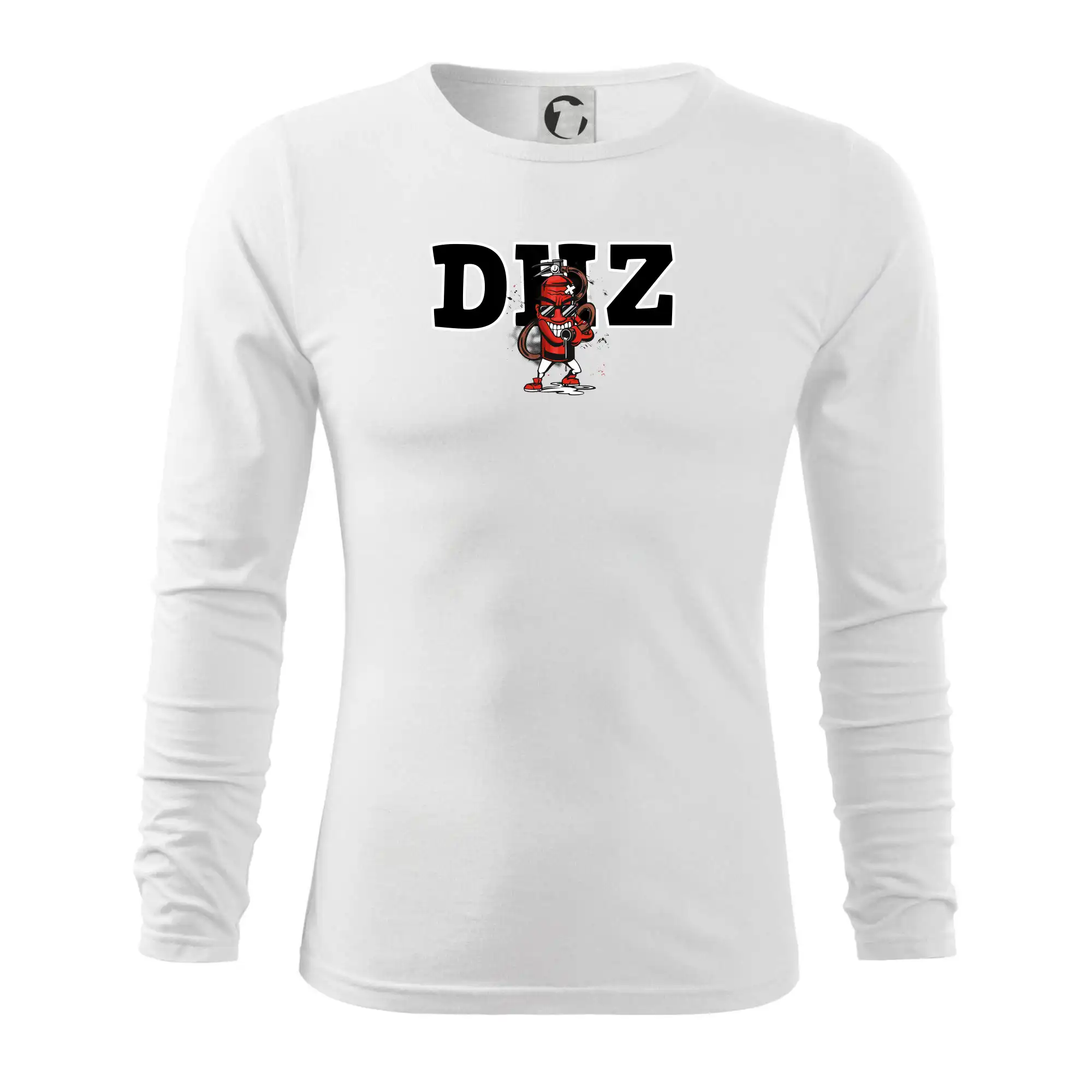 Originálne tričká pre hasičov - DHZ hasiaci prístroj - Tričko s dlhým rukávom FIT-T long sleeve