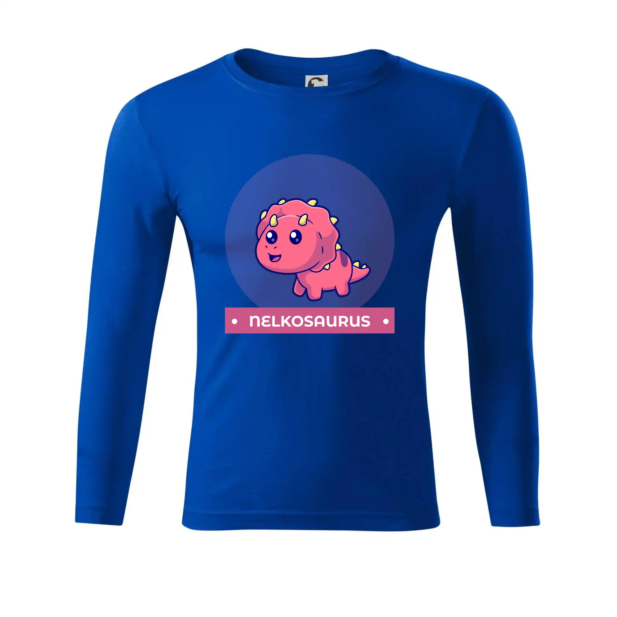 Detské tričká, mikiny a body s originálnymi potlačami | Veselé motívy pre chlapcov aj dievčatá - Dinosaurie mená - růžový dinosaurus - Tričko Progress s dlhým rukávom