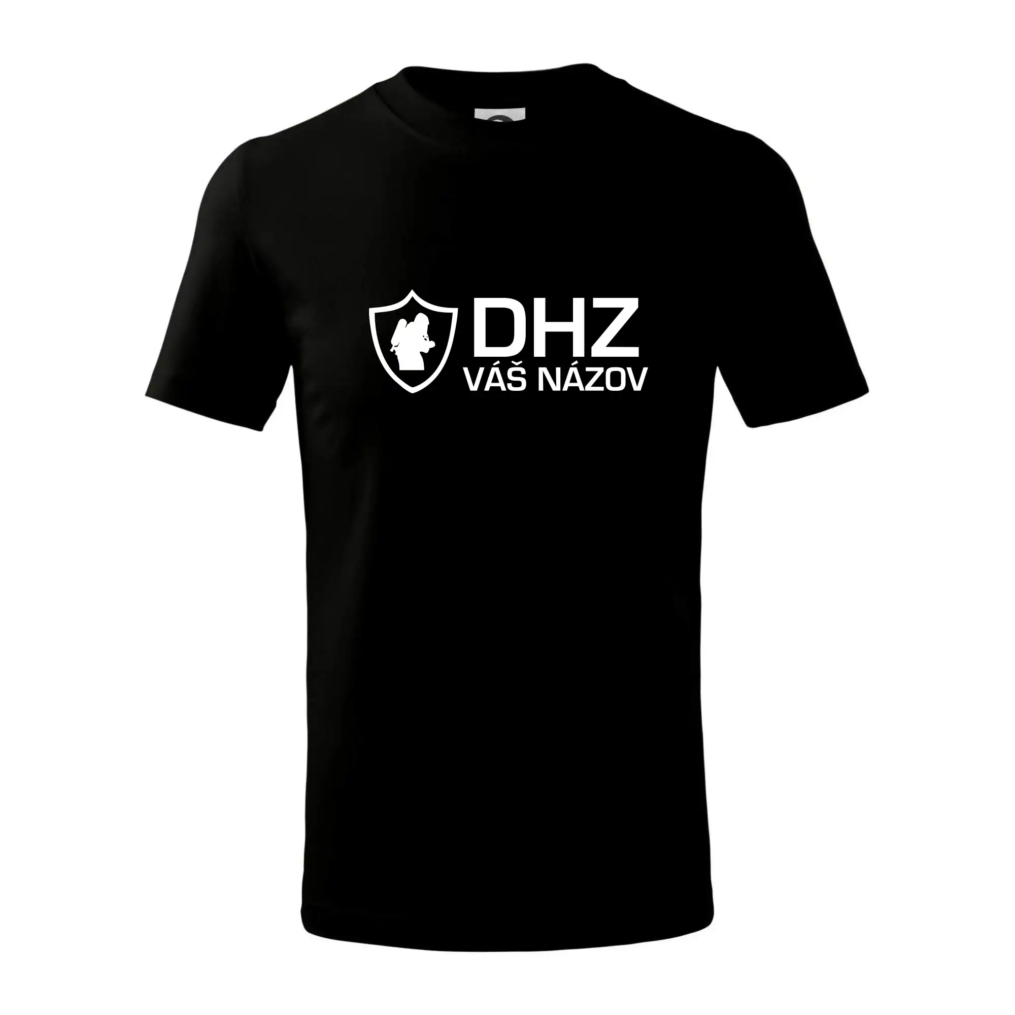 Originálne tričká pre hasičov - DHZ emblem - vlastný nápis - Tričko detské bavlnené
