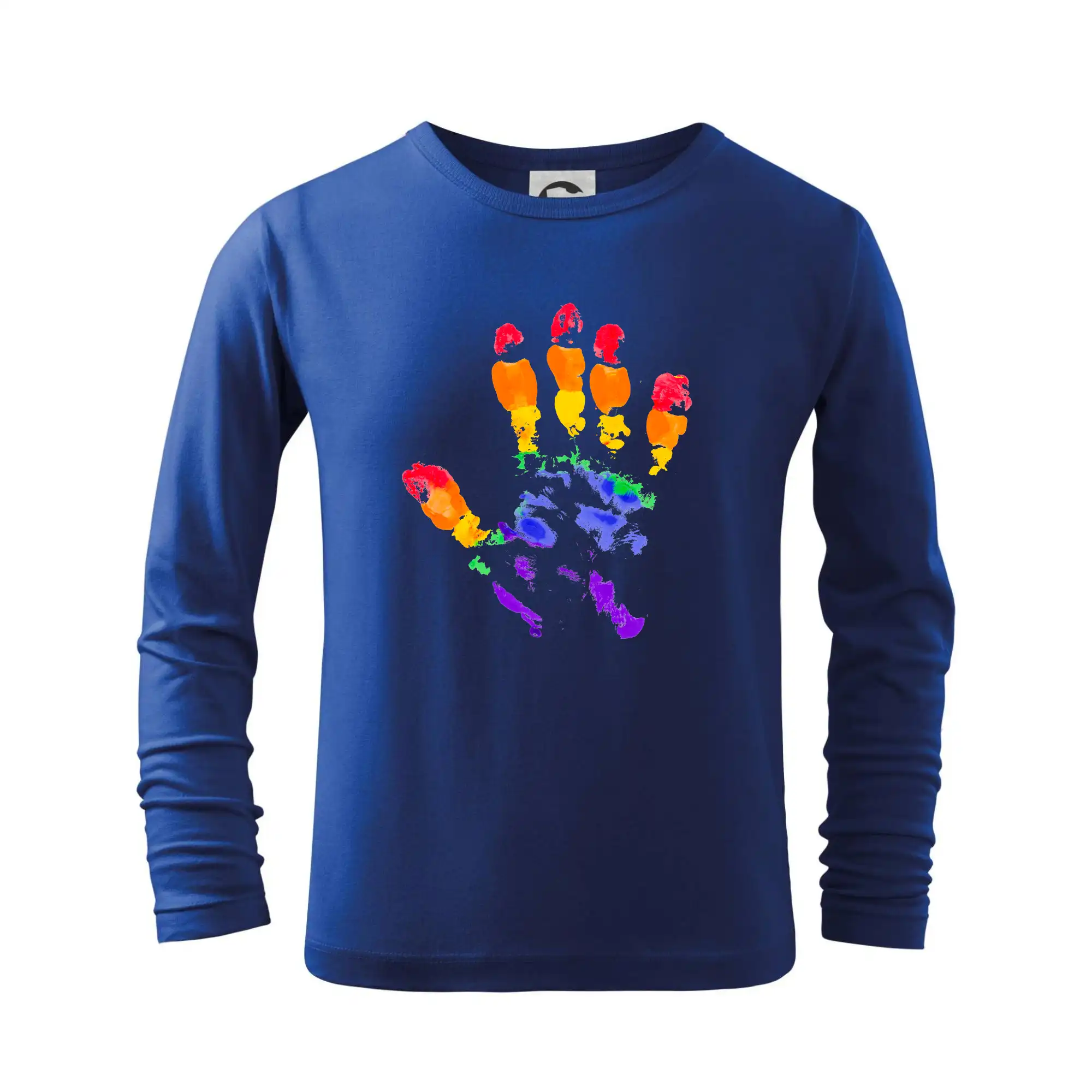 Tričká pre LGBT a Queer komunitu - LGBT hand print - Tričko detské Long Sleeve