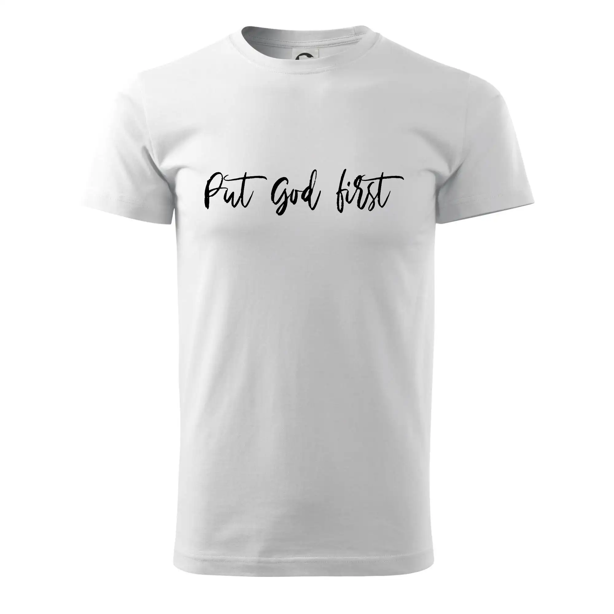 Put God first psací nápis
