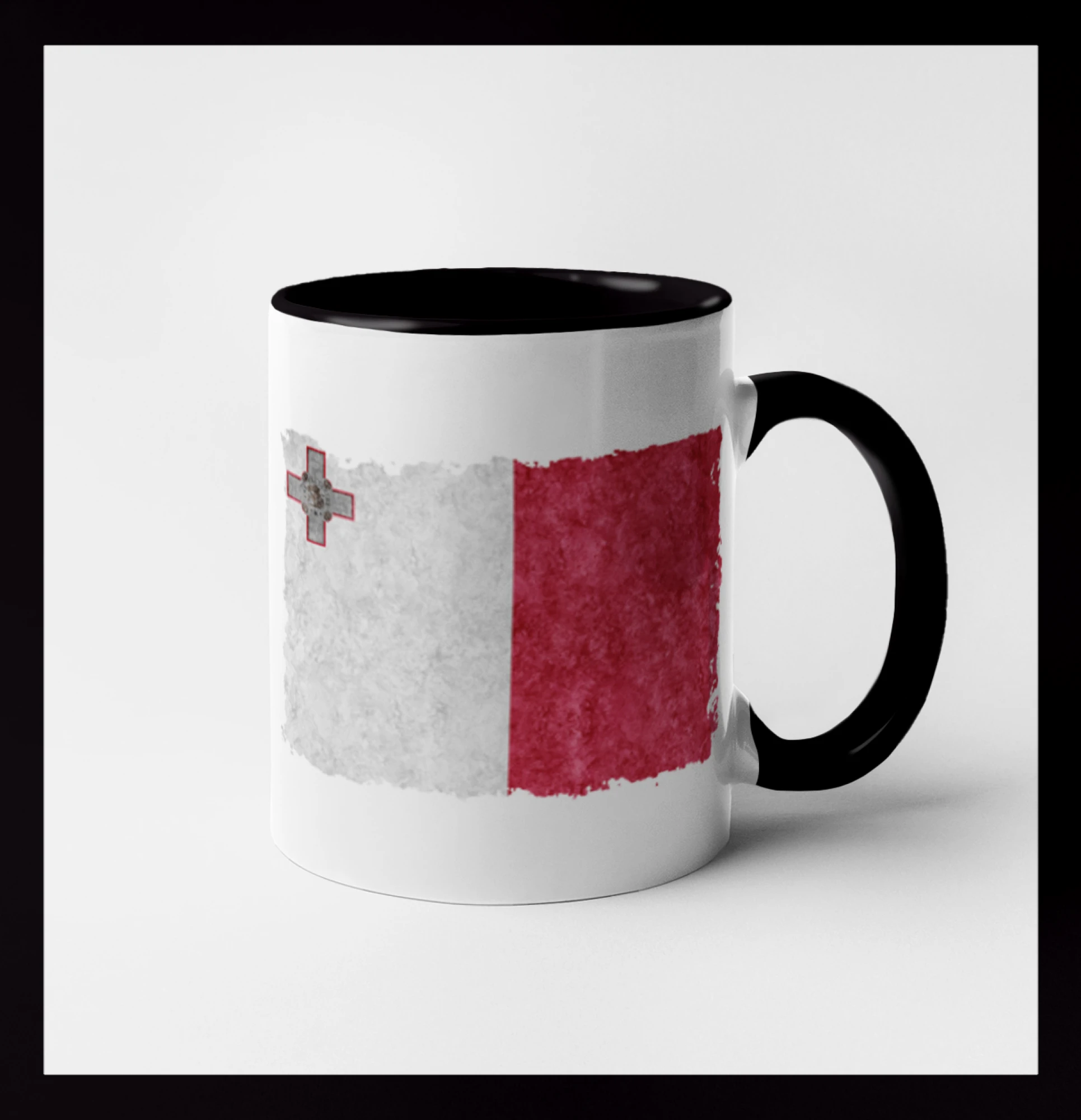 Vlajka Malta okousaná