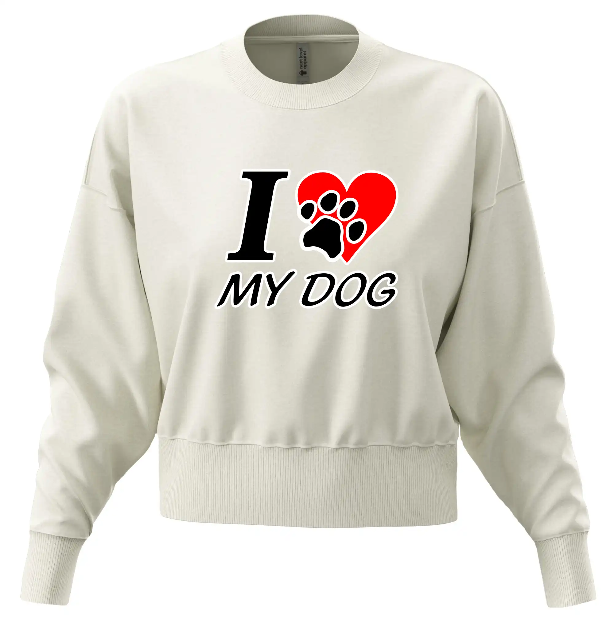 I love my dog - nápis