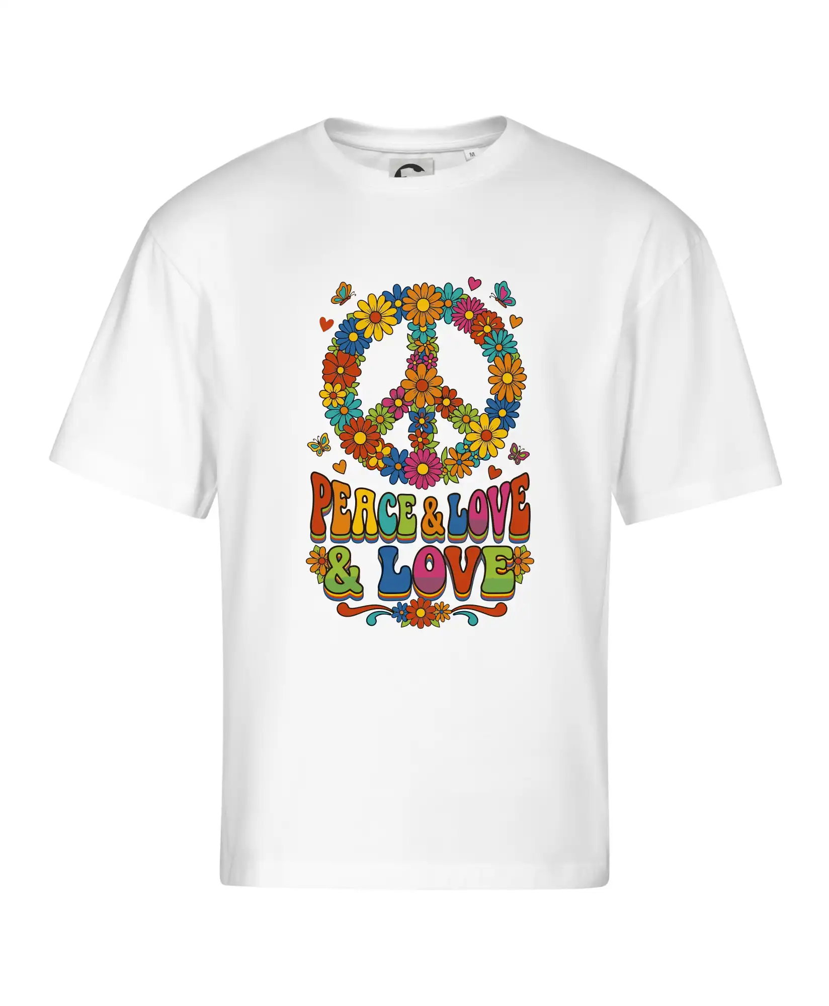 Peace and love - na výšku s květy