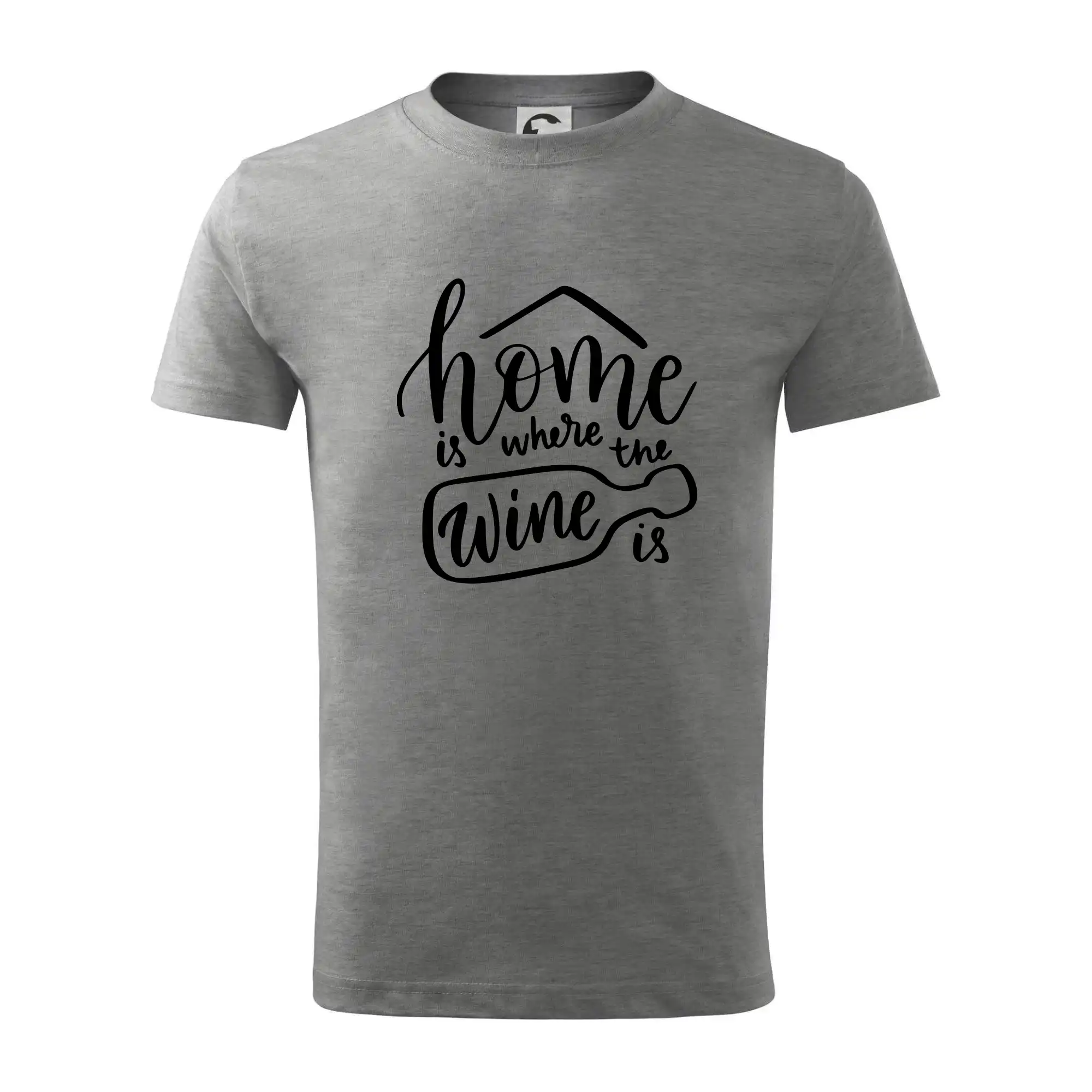 Vtipná tričká s tematikou vína - Home is where wine is - Tričko detské bavlnené