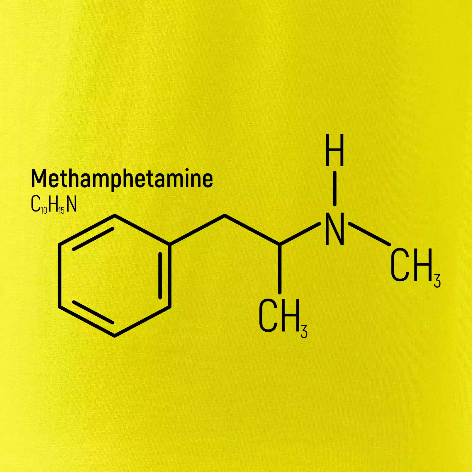 Molekulární struktura Metamfetamin