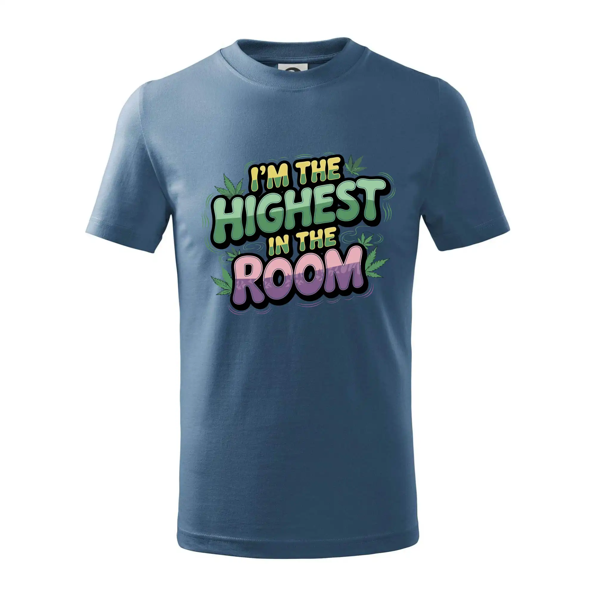 Tričká pre pohodový ľudí - Marihuana - Iam the highest in the room - Tričko detské bavlnené