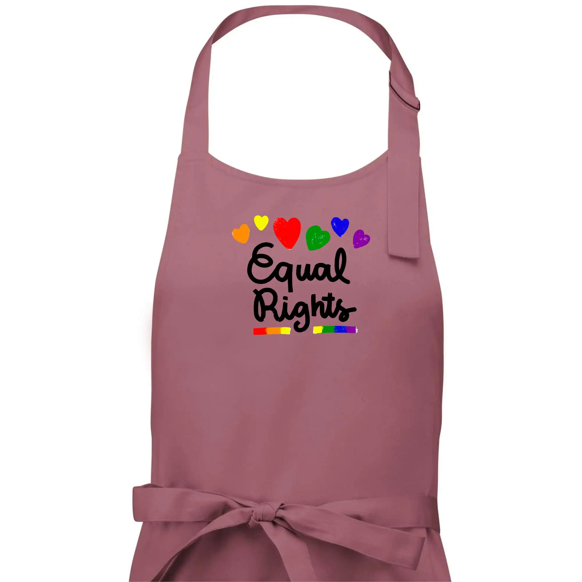 Tričká pre LGBT a Queer komunitu - Equal Rights - srdiečka - Pánska zástera na varenie