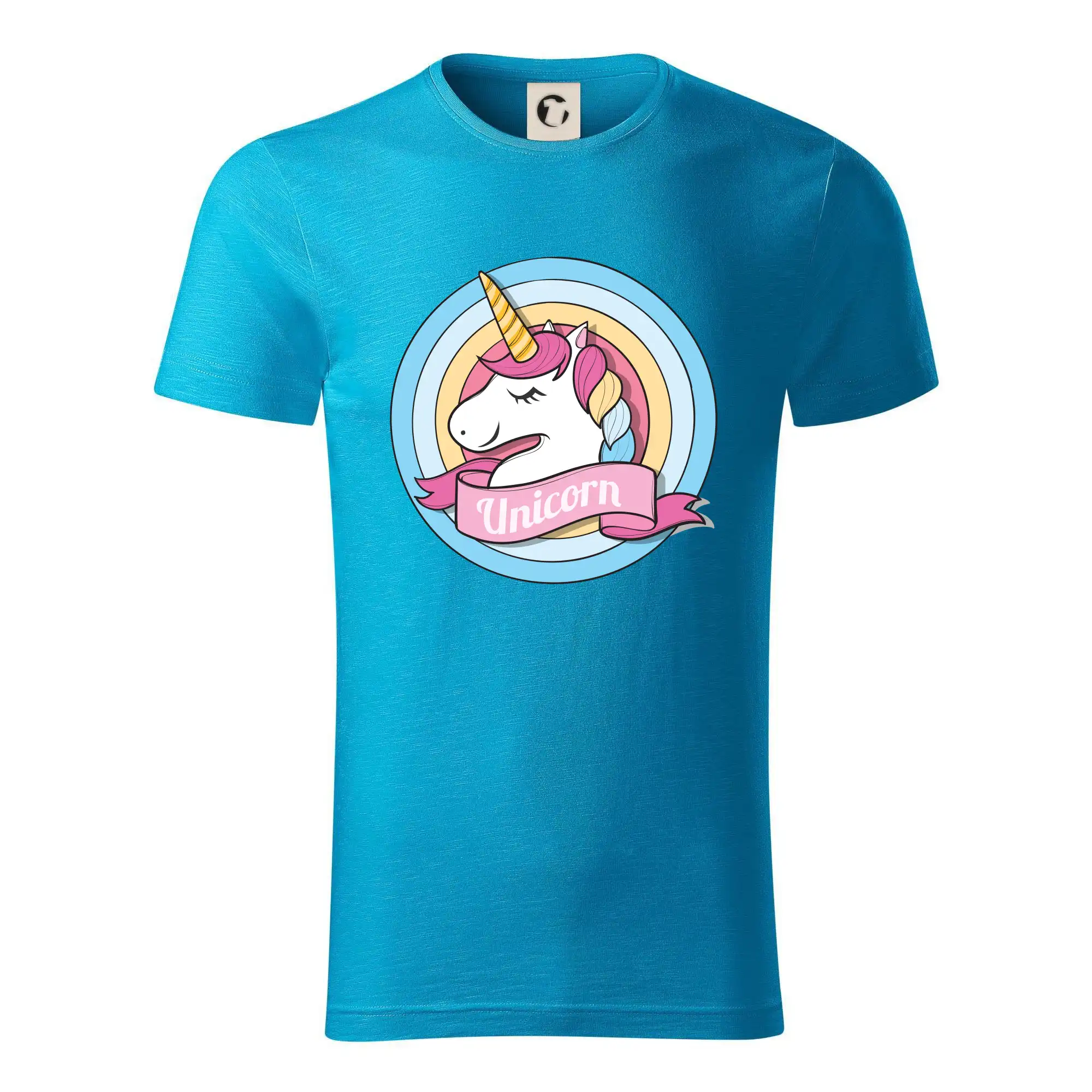 Tričká s jednorožcom - Jednorožec v koliesku - Tričko z organickej bavlny