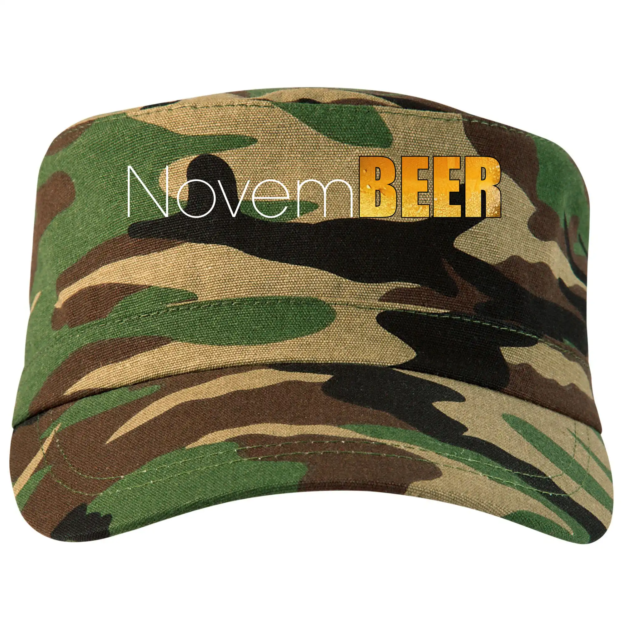 Vtipná tričká pre pivárov - Pivné mesiace - novemBEER - Šiltovka CAMO