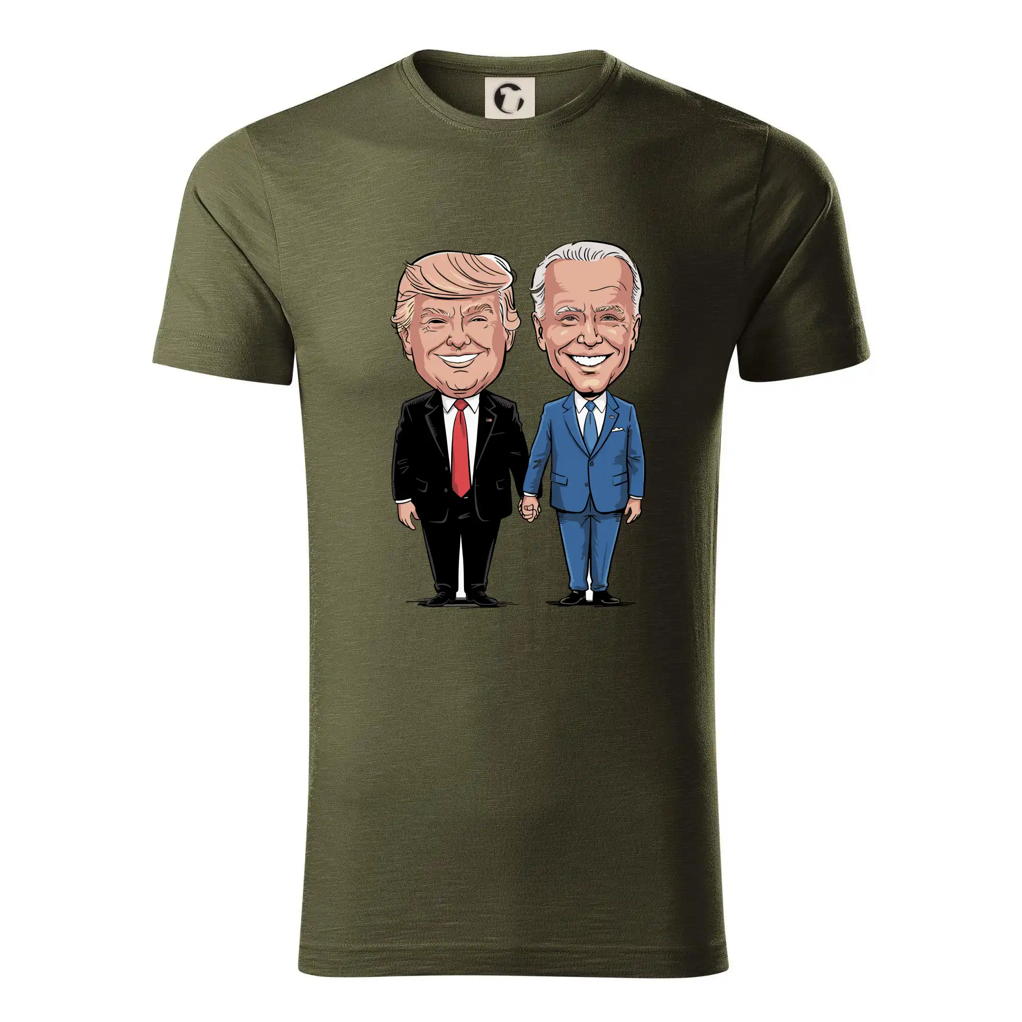 Politické tričká - Trump a Biden - veľký kamaráti - Tričko z organickej bavlny
