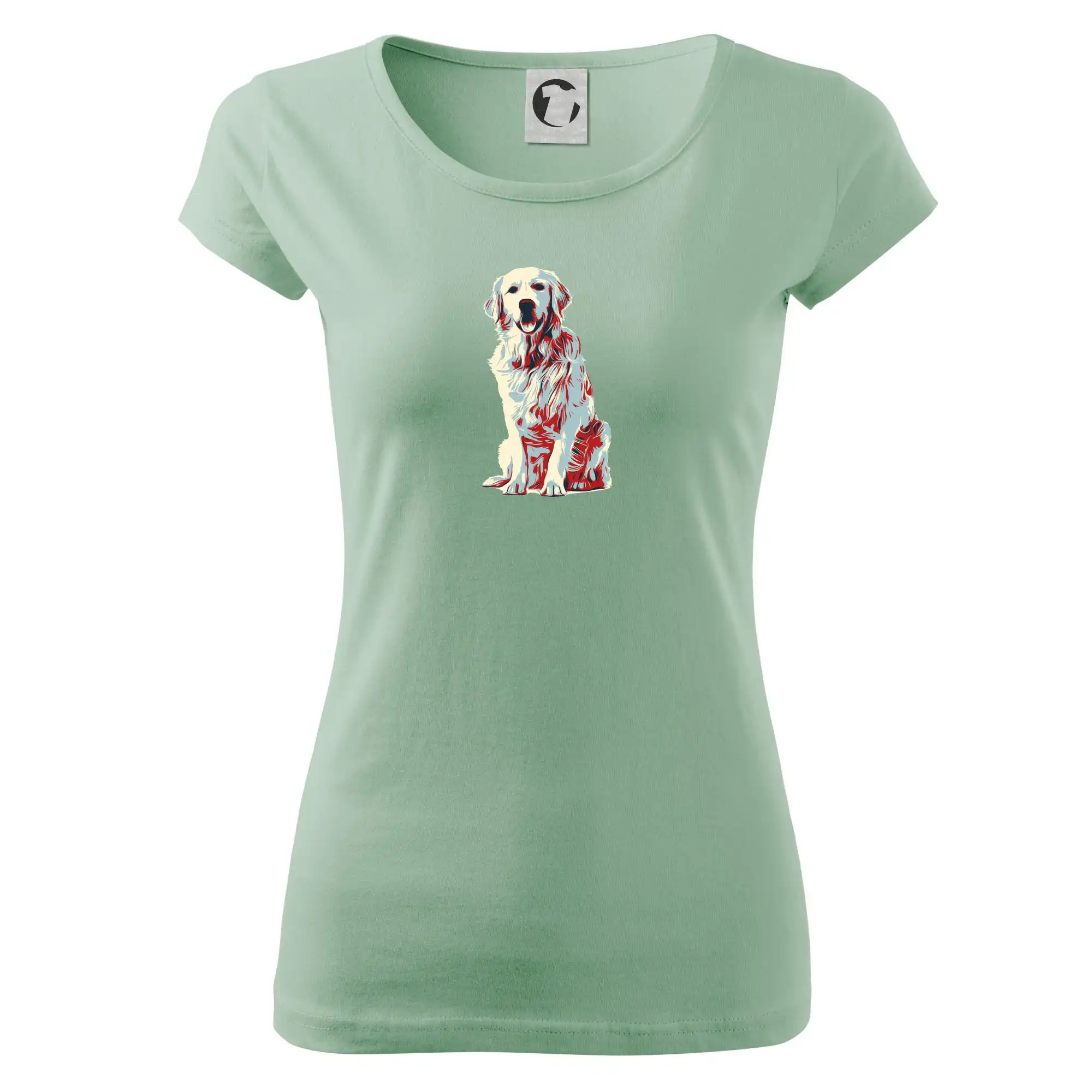 Labrador - Zlatý retriever vintage - Dámske tričko Pure