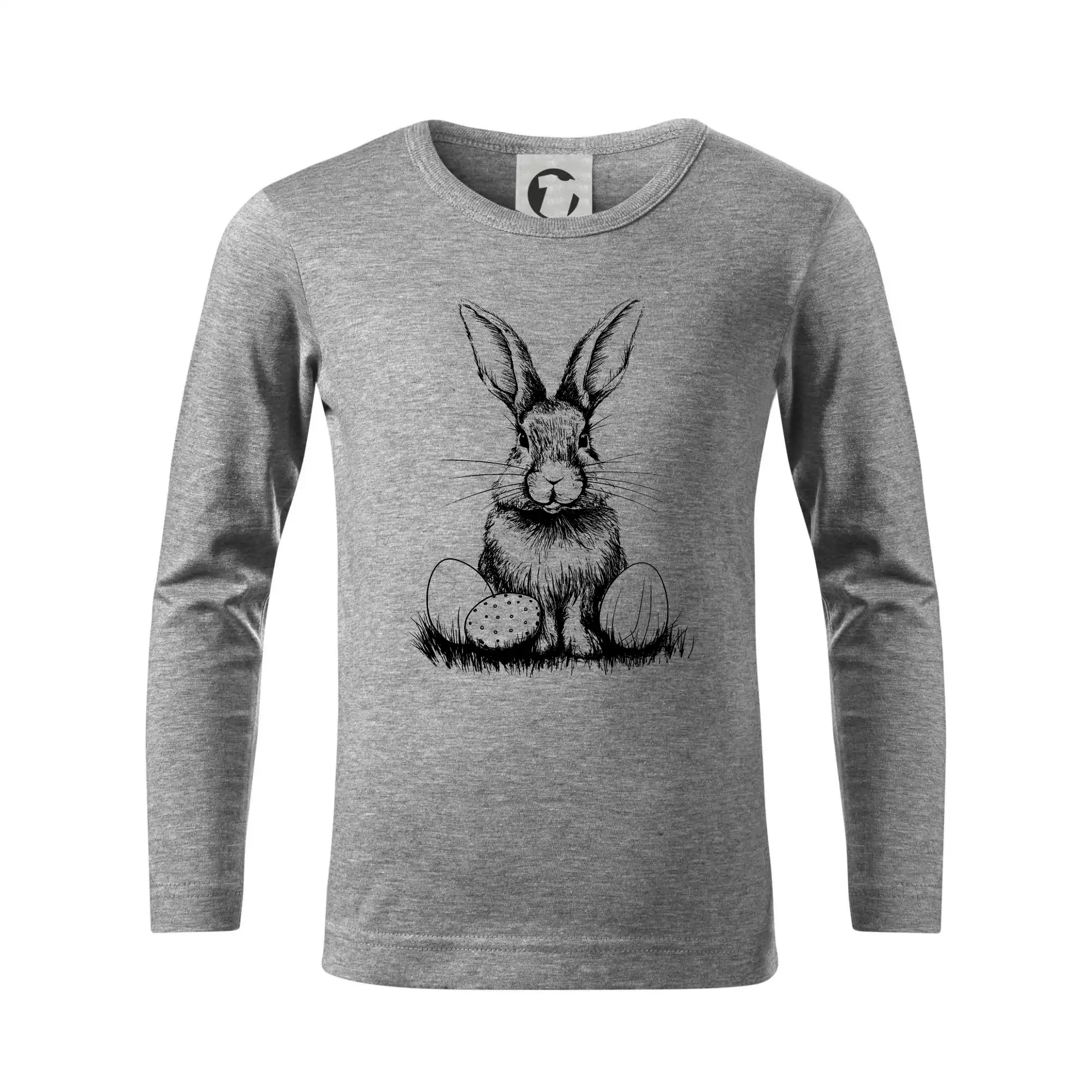 Veľkonočné tričká - Slovenský veľkonočný králik - Tričko detské Long Sleeve