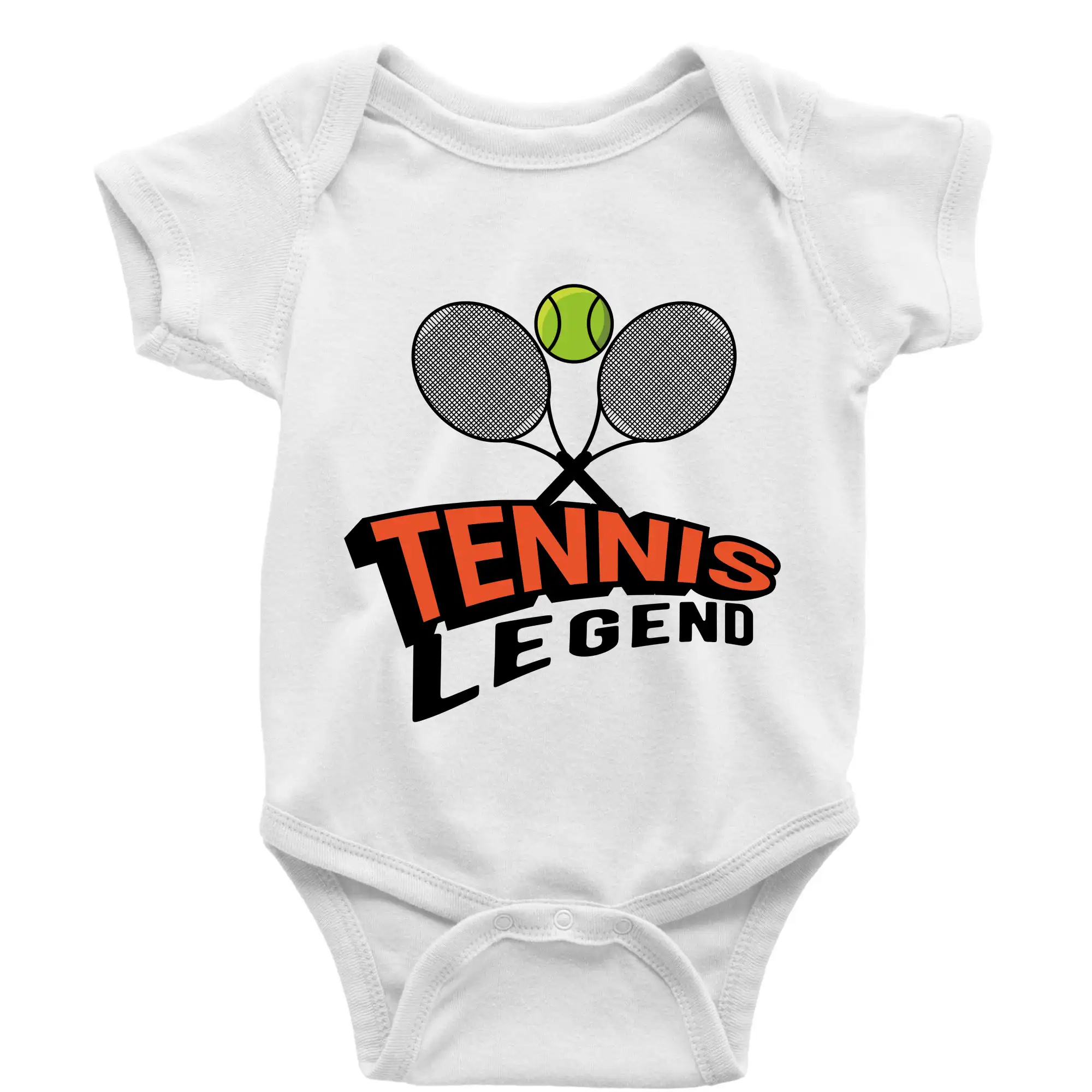 Tričká na tenis - Tennis legend - Body dojčenské s krátkym rukávom