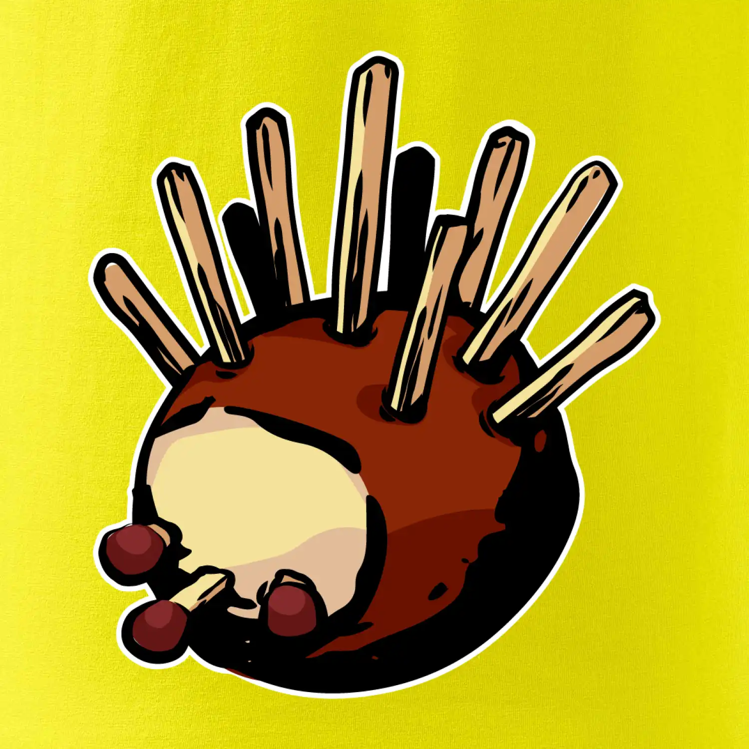 Kaštanový ježeček - prso