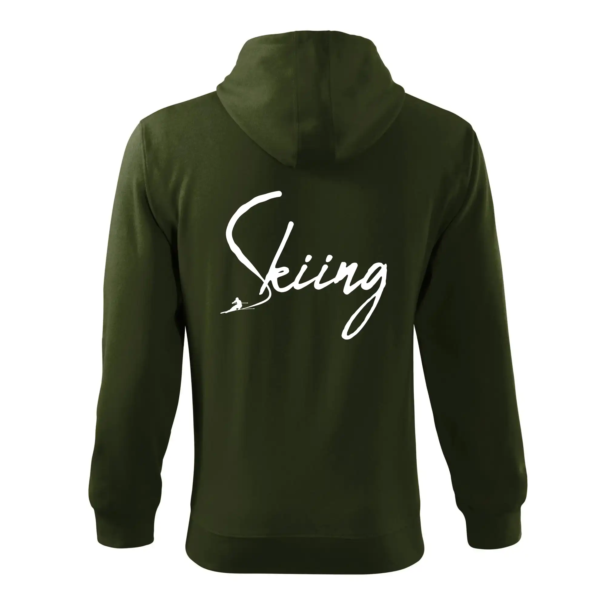 Skiing nápis lyžař