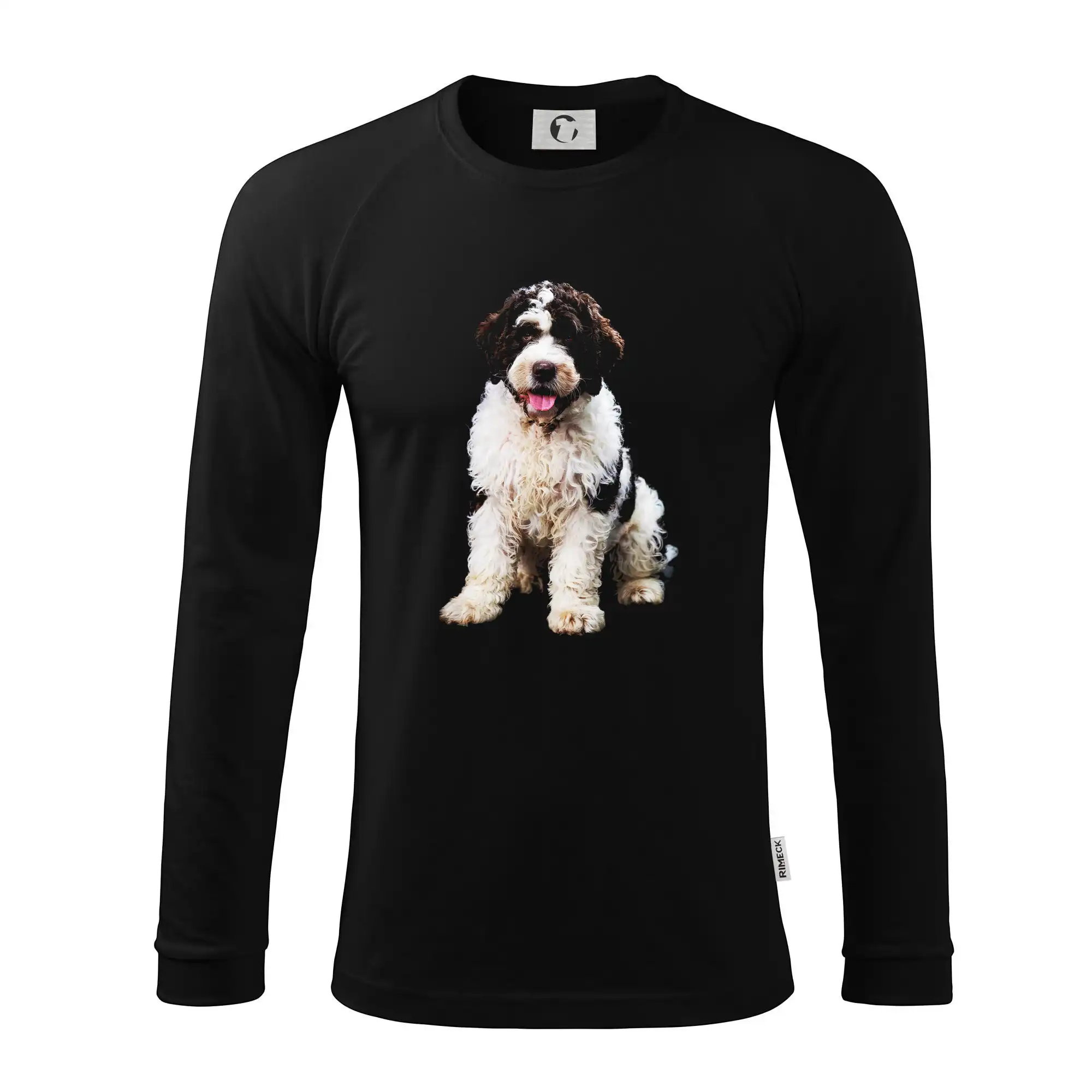 Ostatné psie plemená - Lagotto romagnolo fotografia v tme - Pánske tričko s dlhým rukávom LS130