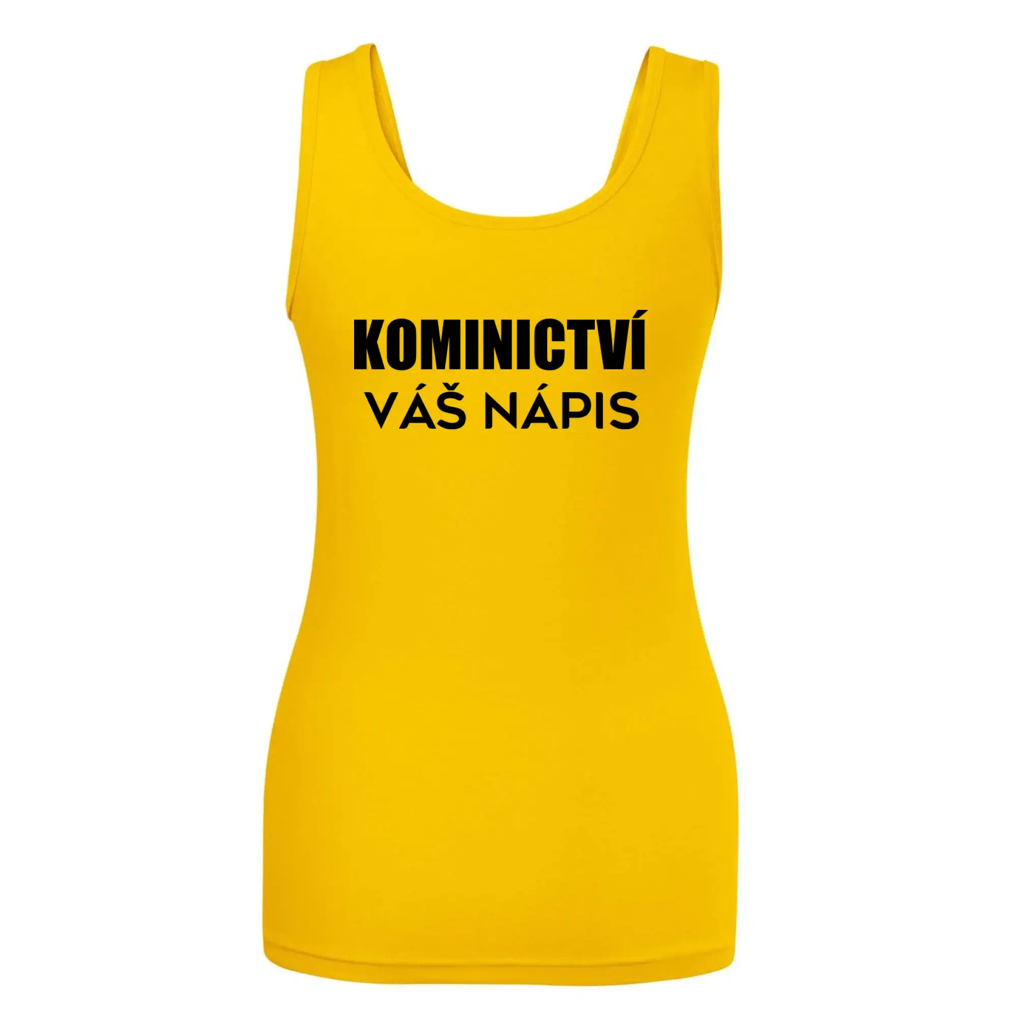 Kominík logo + nápis na zádech