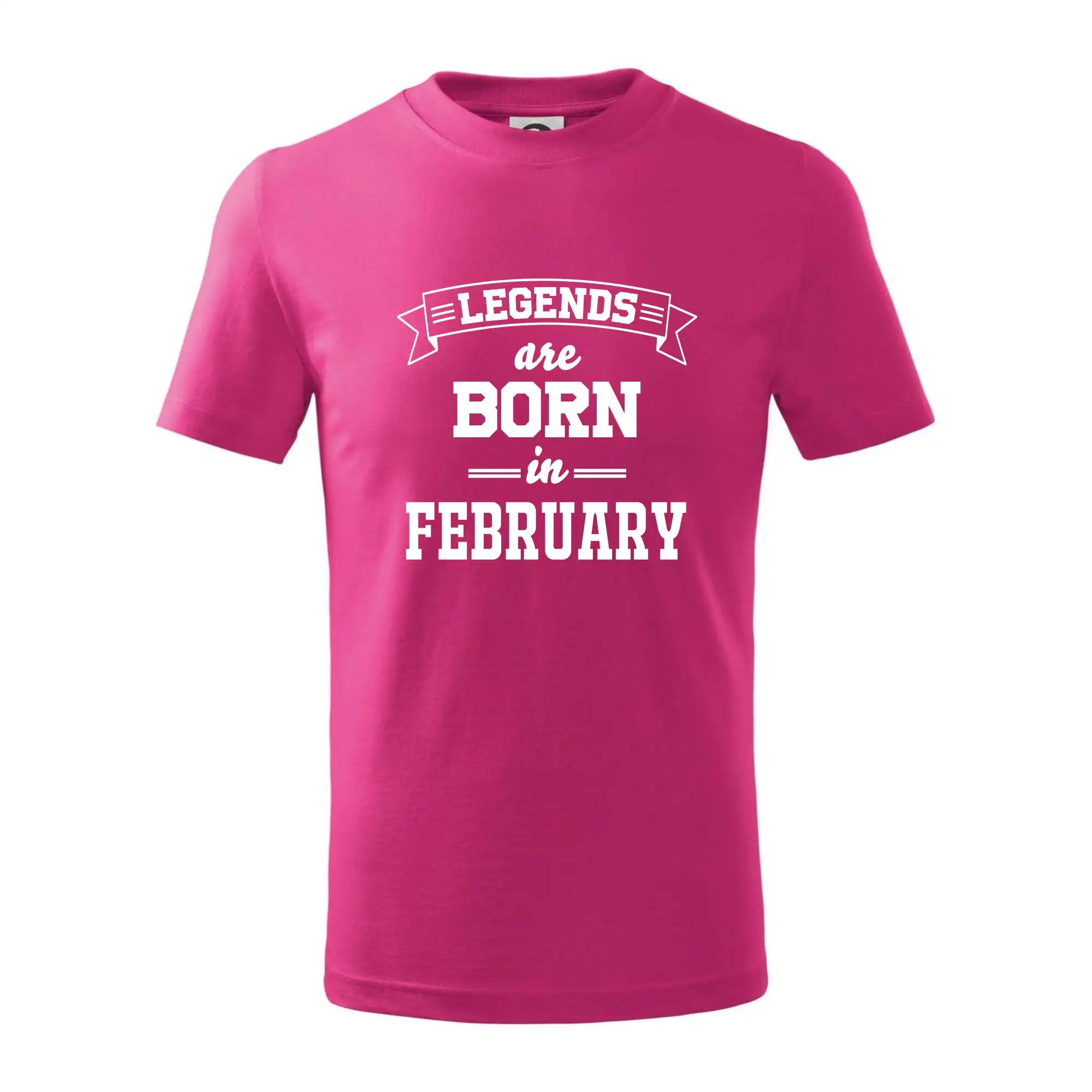 Tričká pre narodené vo februári - Legends are born in February - Tričko detské bavlnené