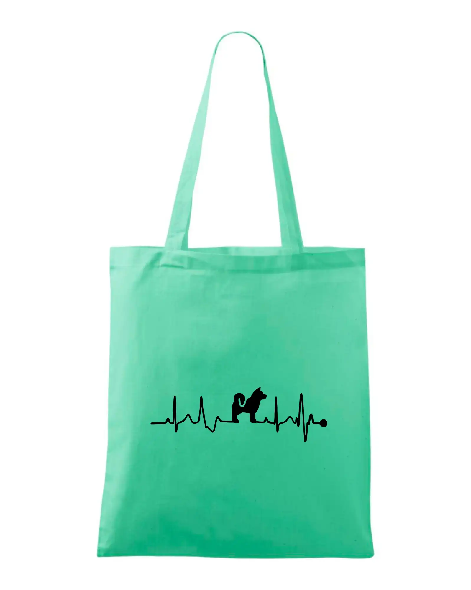 Ostatné psie plemená - Shiba-Inu EKG - Taška bavlnená