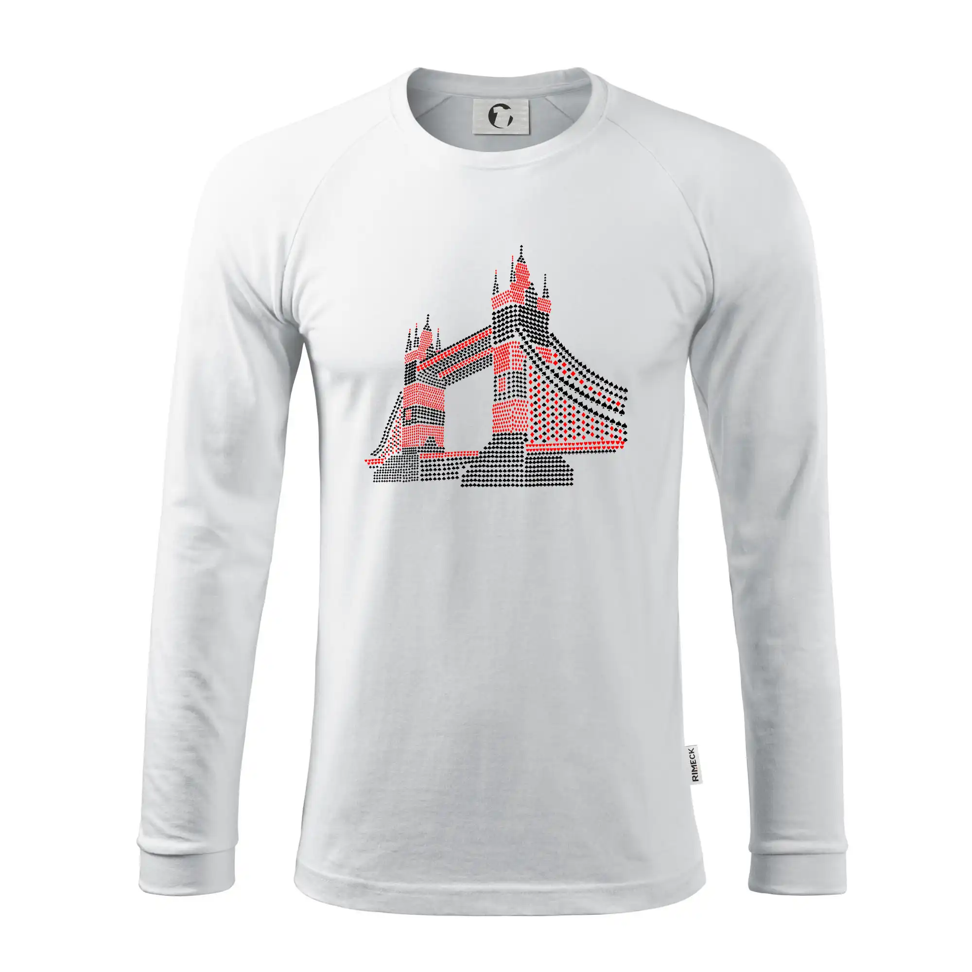 Ostatné mestá / miesta - Tower bridge symboly - Pánske tričko s dlhým rukávom LS130