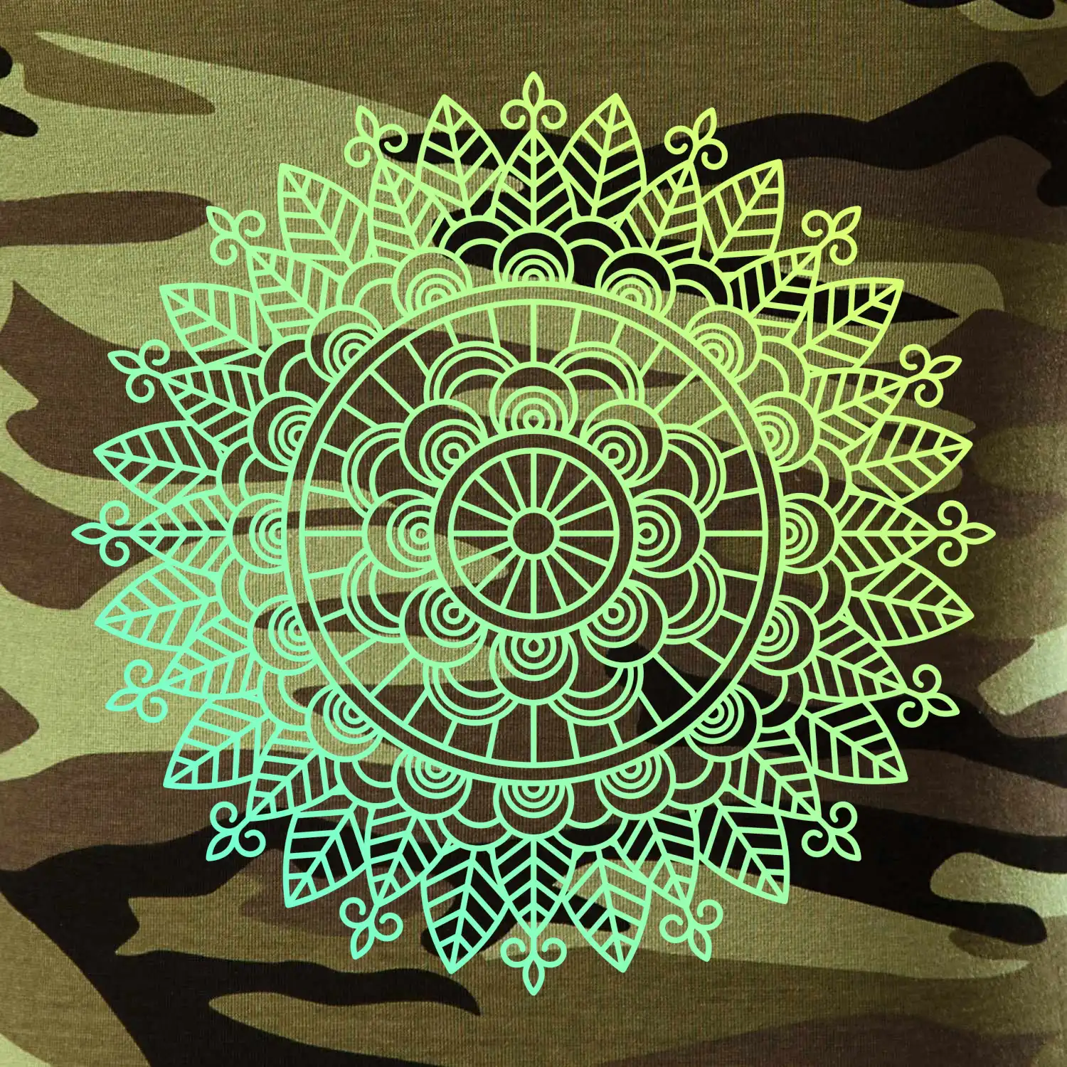 Mandala zelenožlutá