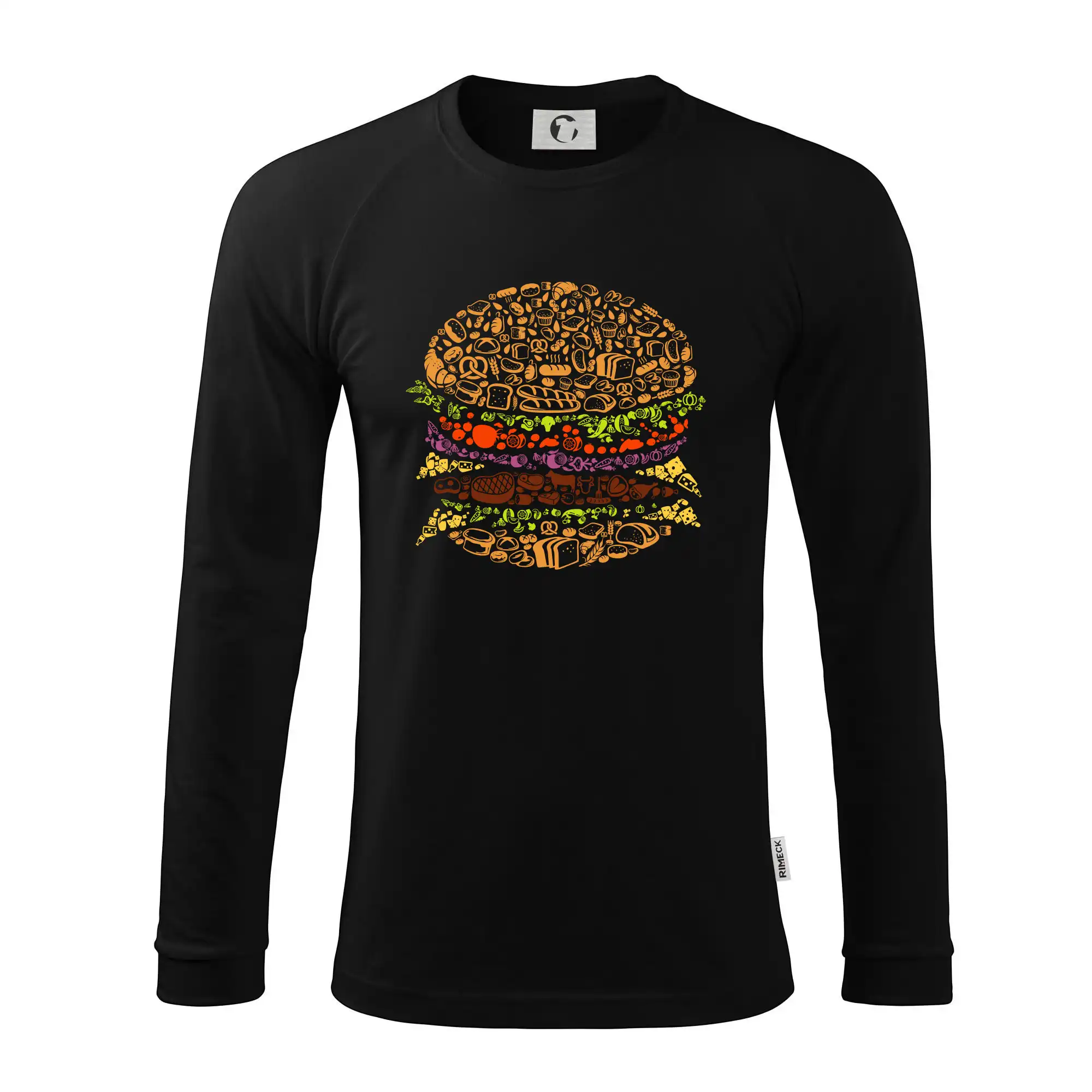 Burger - nákres z ikon