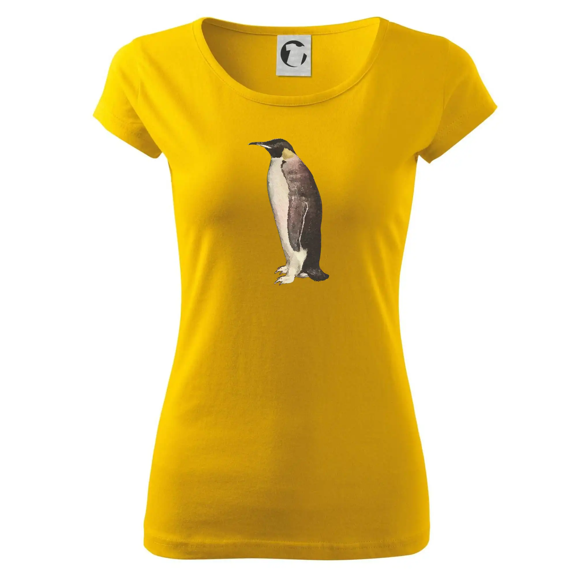 Tučňák kreslený vodovými barvami