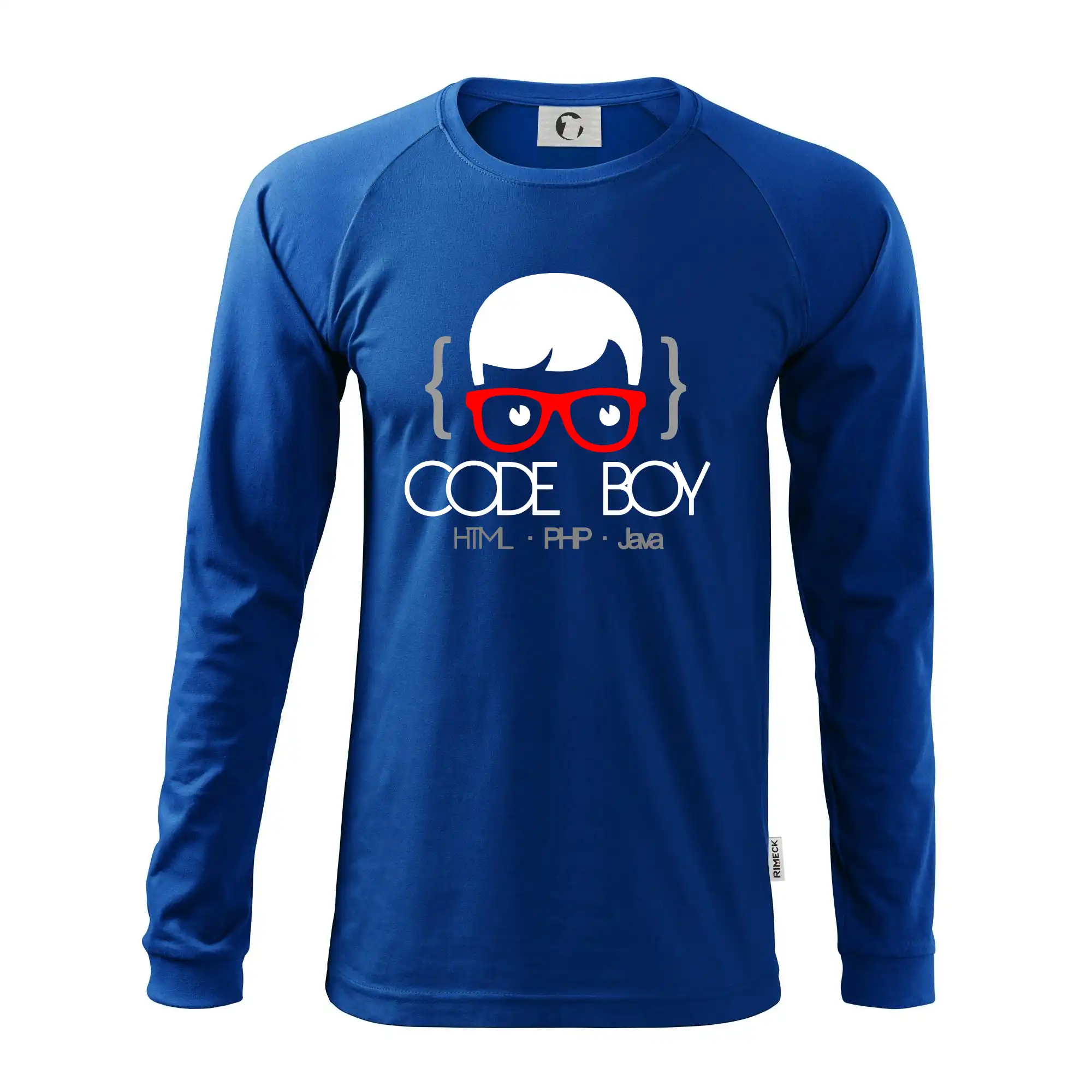 Tričká pre ajťákov - Code Boy - Pánske tričko s dlhým rukávom LS130