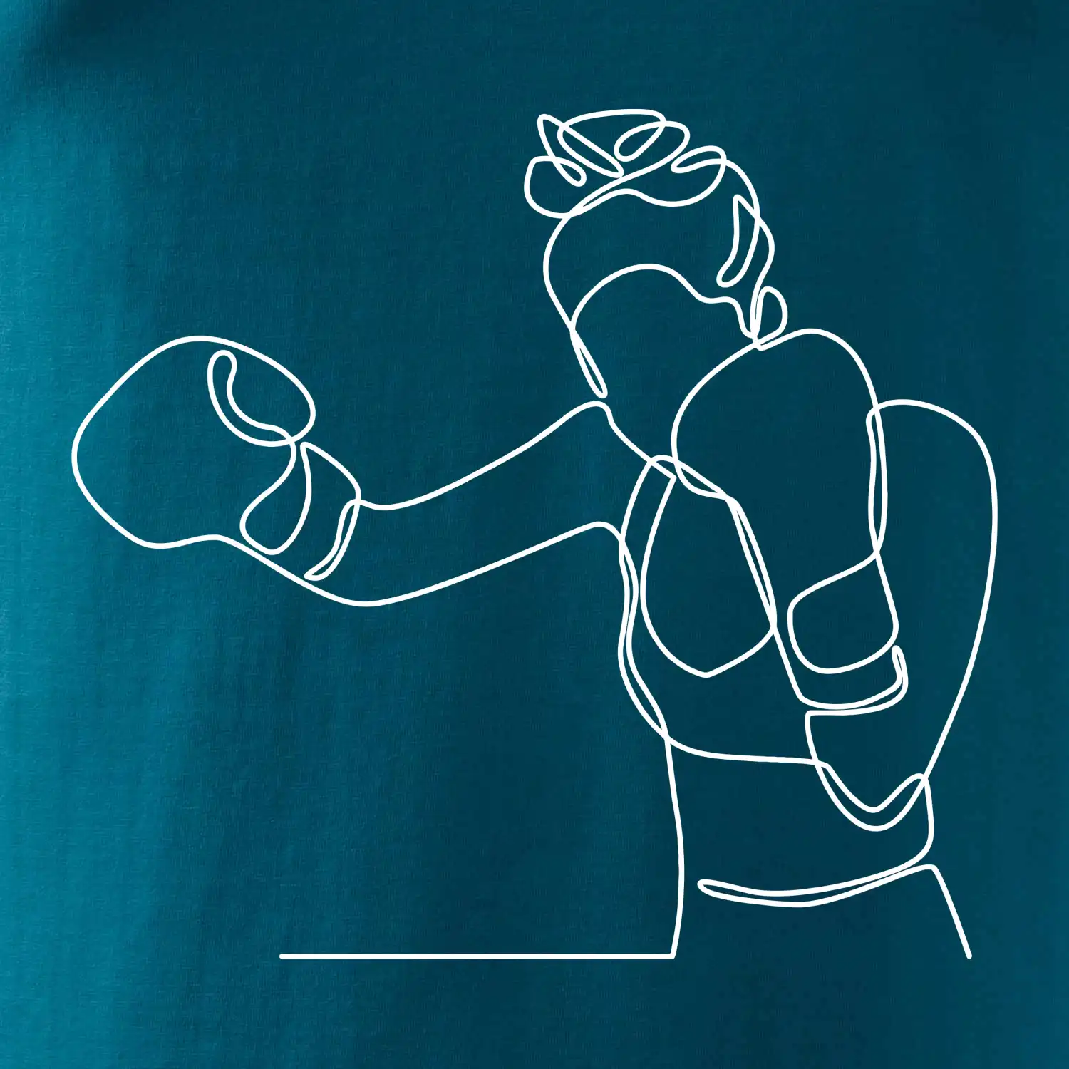 Žena boxerka jedním tahem