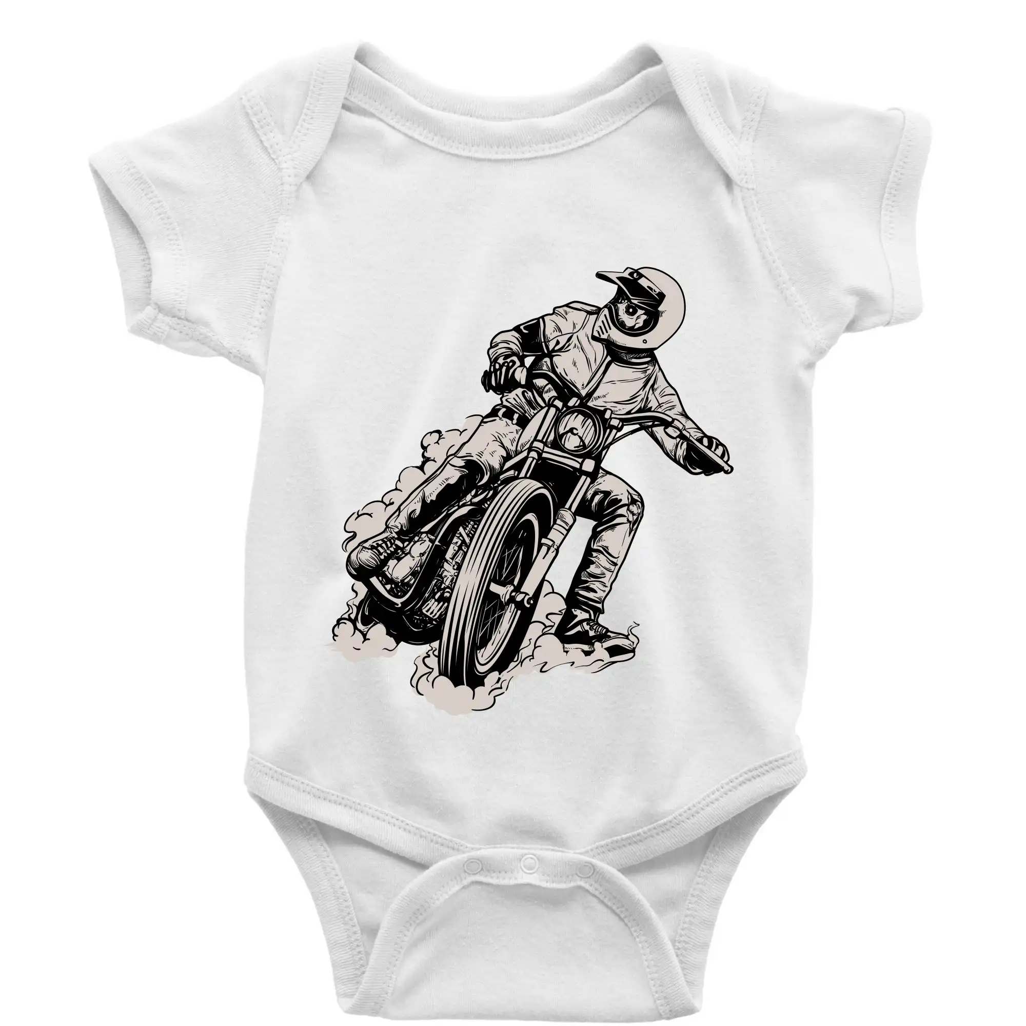 Motocross tričká - Motorkár bokom - Body dojčenské s krátkym rukávom