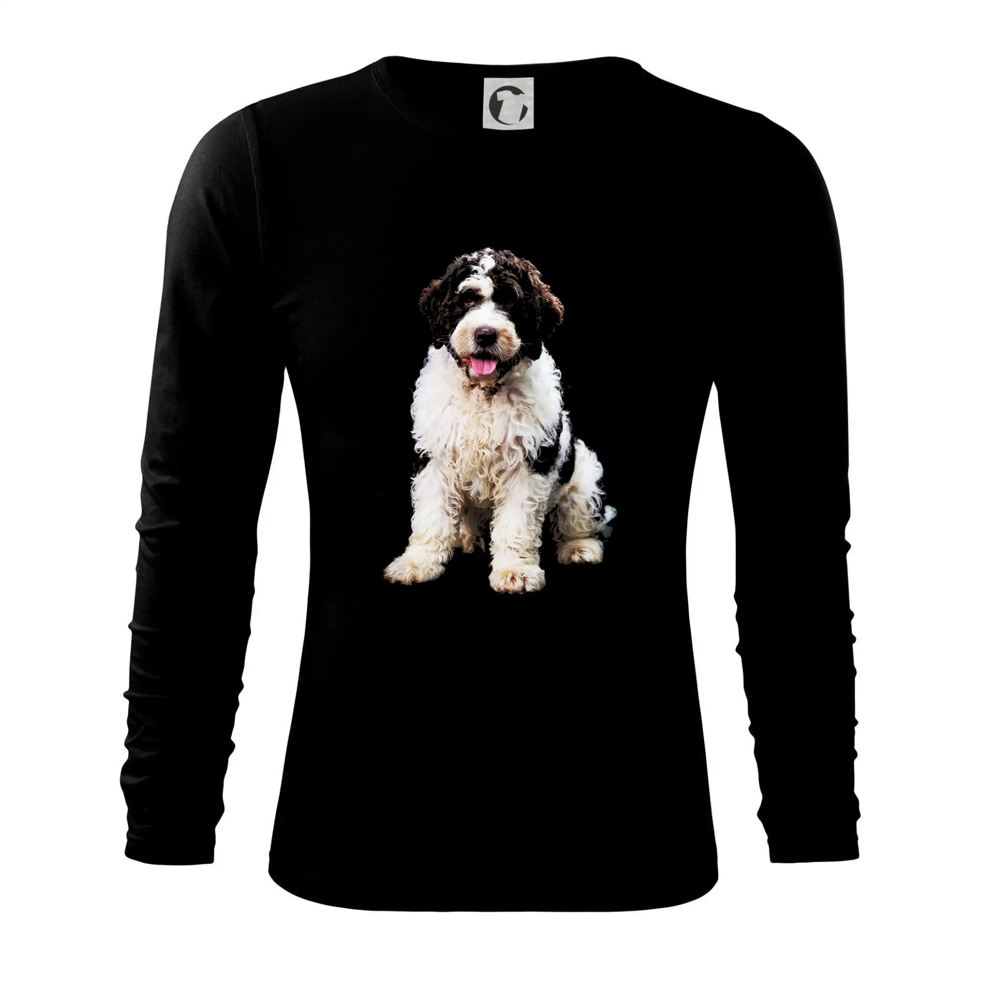 Ostatné psie plemená - Lagotto romagnolo fotografia v tme - Tričko s dlhým rukávom FIT-T long sleeve