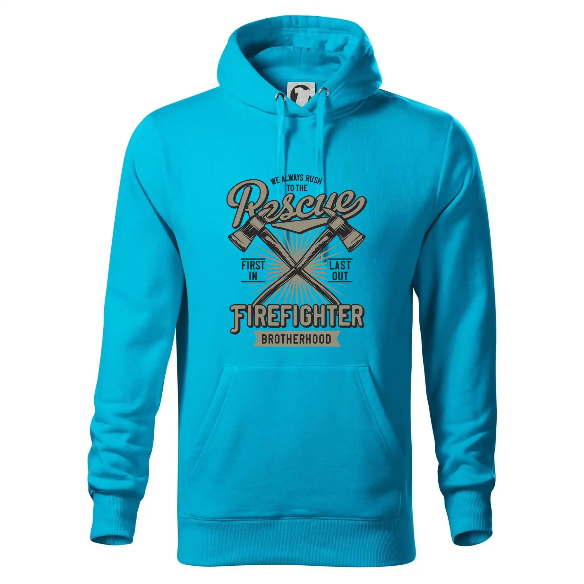 Originálne tričká pre hasičov - Rescue Firefighter - Mikina pánska Cape s kapucňou