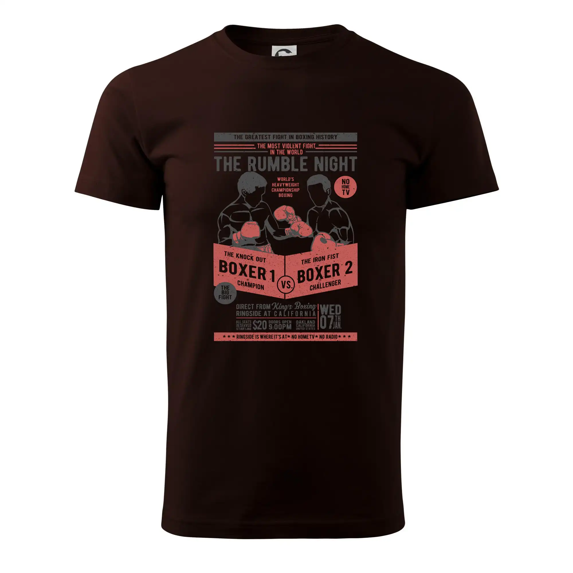 Tričká na box - Classic Boxing - Klasické pánske tričko vyššej gramáže