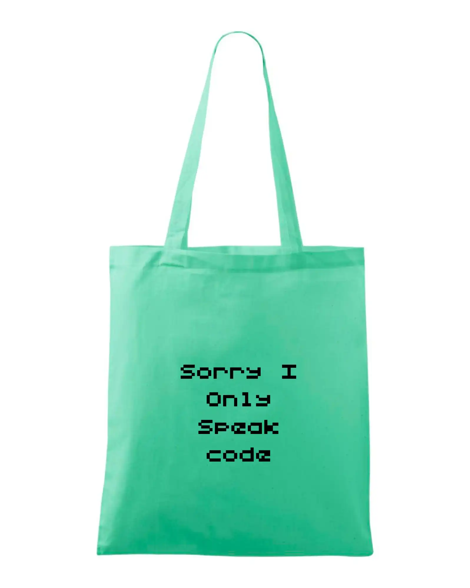 Tričká pre ajťákov - Sorry I Only Speak code - Taška bavlnená
