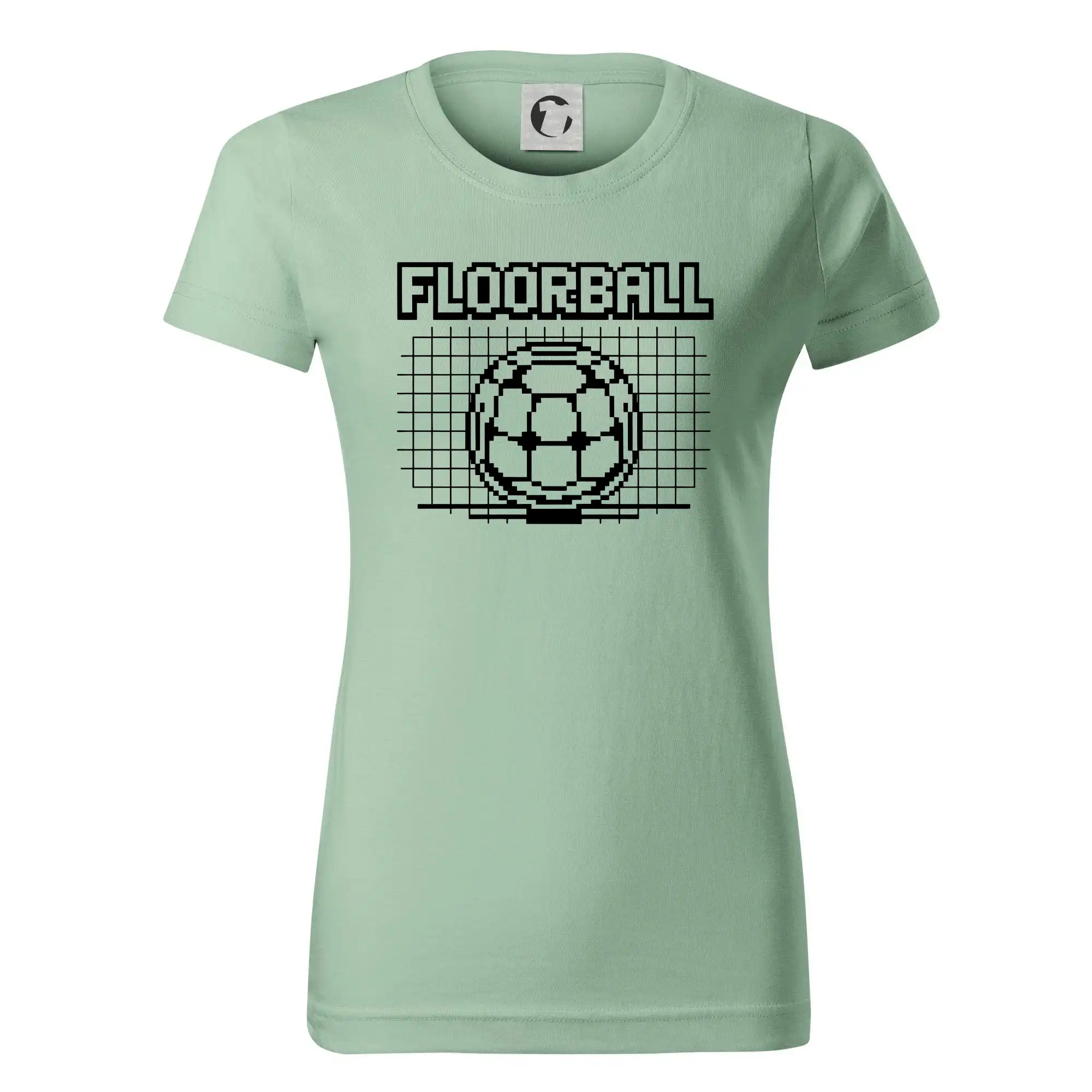 Florbalové tričká - Floorball - 90s hra design - Dámske tričko basic - ľahko voľnejšie a dlhšie