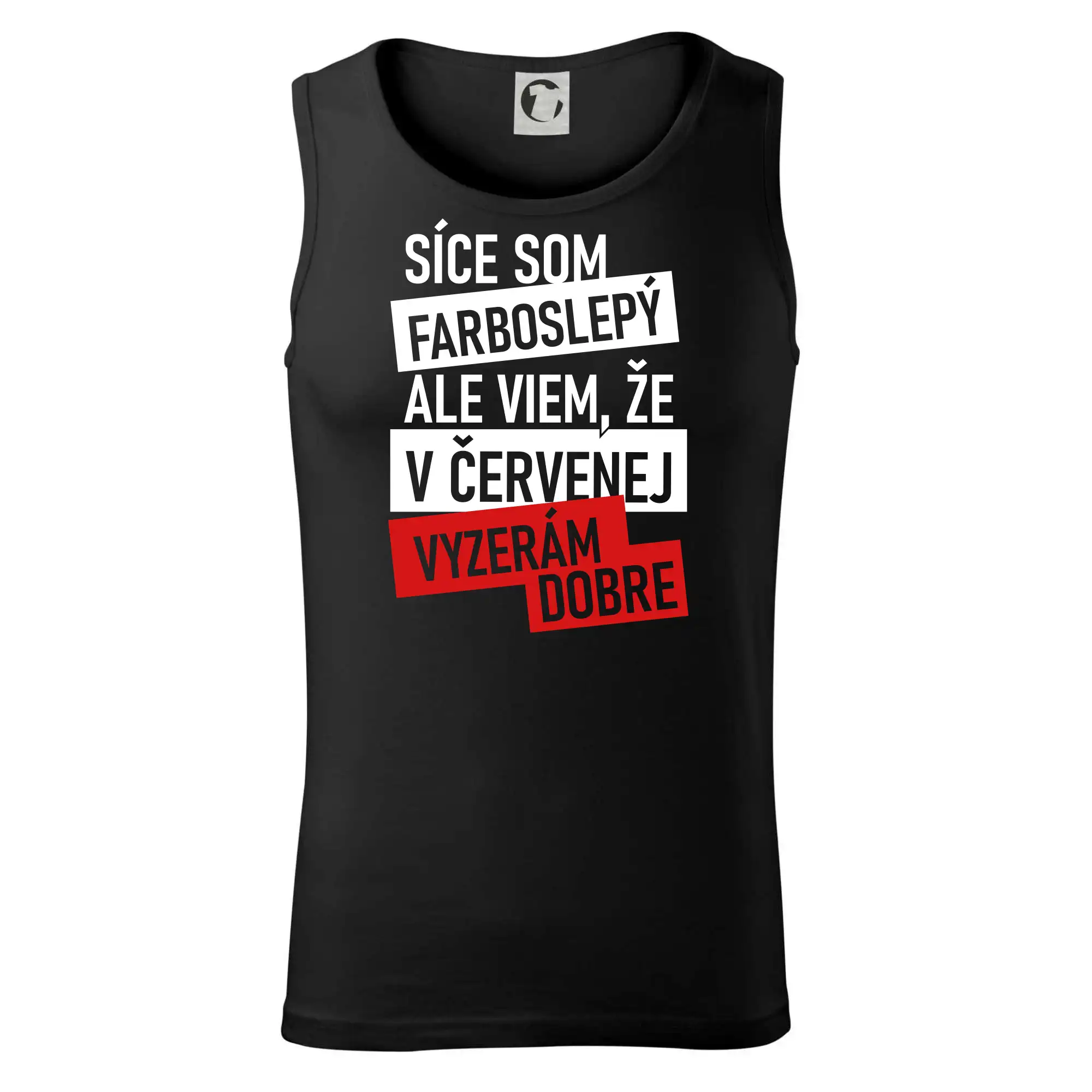 Síce som farboslepý, ale viem, že v červenej vyzerám dobre - Tielko pánske Core